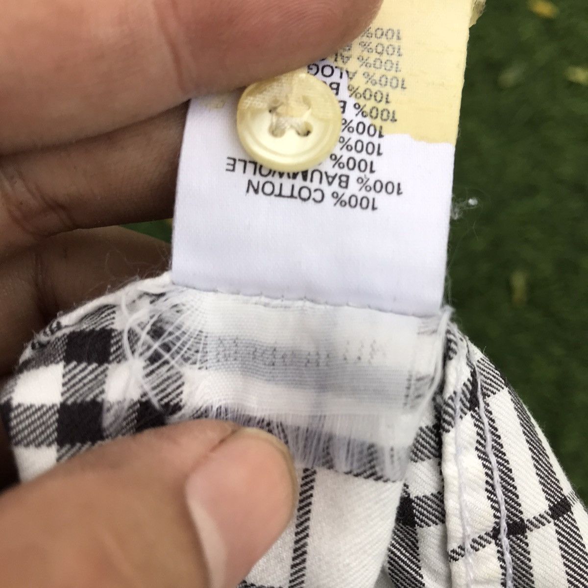 Burberry × Designer Vintage Burberry shirt london Nova check White tartan Iconic Size US L / EU 52-54 / 3 - 16 Thumbnail