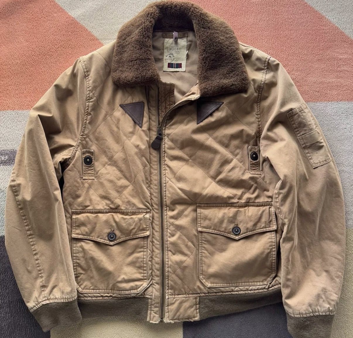 Polo Ralph Lauren RL Rugby B-15 / B-10 Flight Jacket Ralph Lauren K22 Size US L / EU 52-54 / 3 - 1 Thumbnail