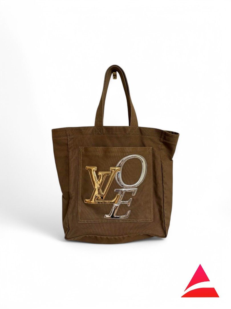 Louis Vuitton Louis Vuitton - Handbag Tote LOVE Logo Canvas Vintage LV Size ONE SIZE - 1 Thumbnail