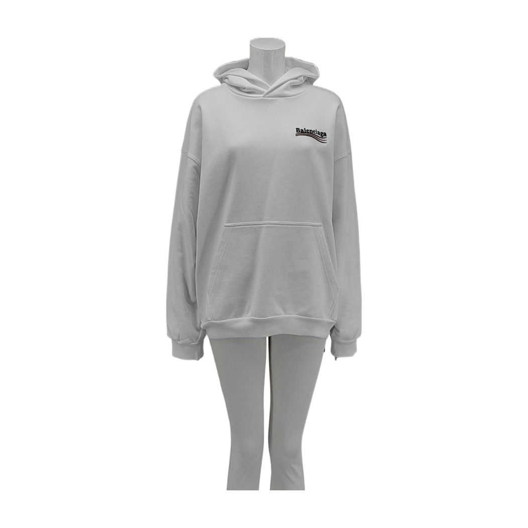 Balenciaga Balenciaga Wave Logo Hoodie Size L Size L / US 10 / IT 46 - 1 Thumbnail
