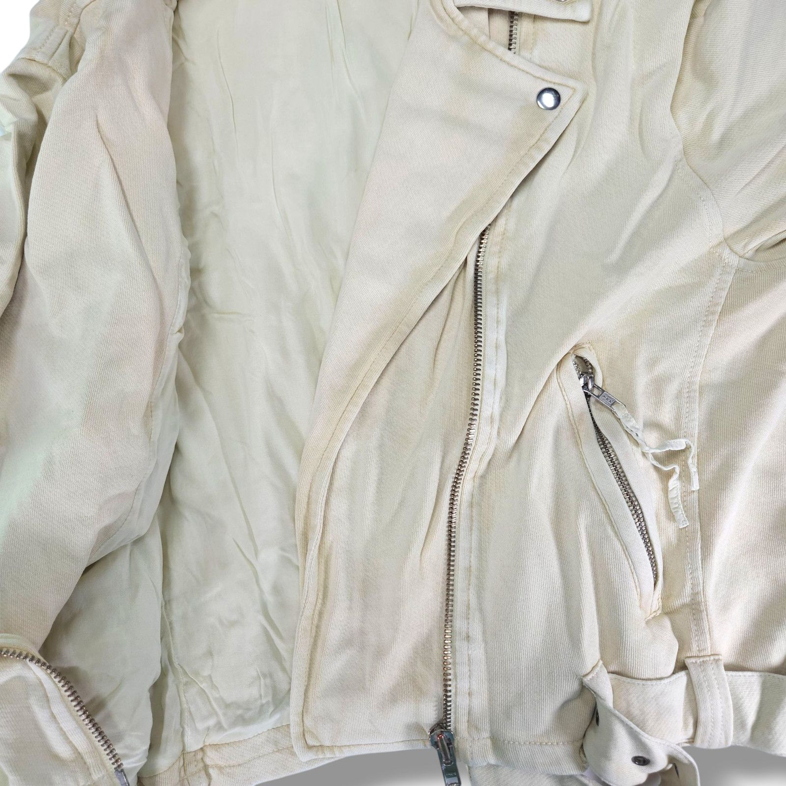 Free People Free People Knit Moto Jacket Oversized Belt Vanilla Cream XS Size XS / US 0-2 / IT 36-38 - 5 Thumbnail