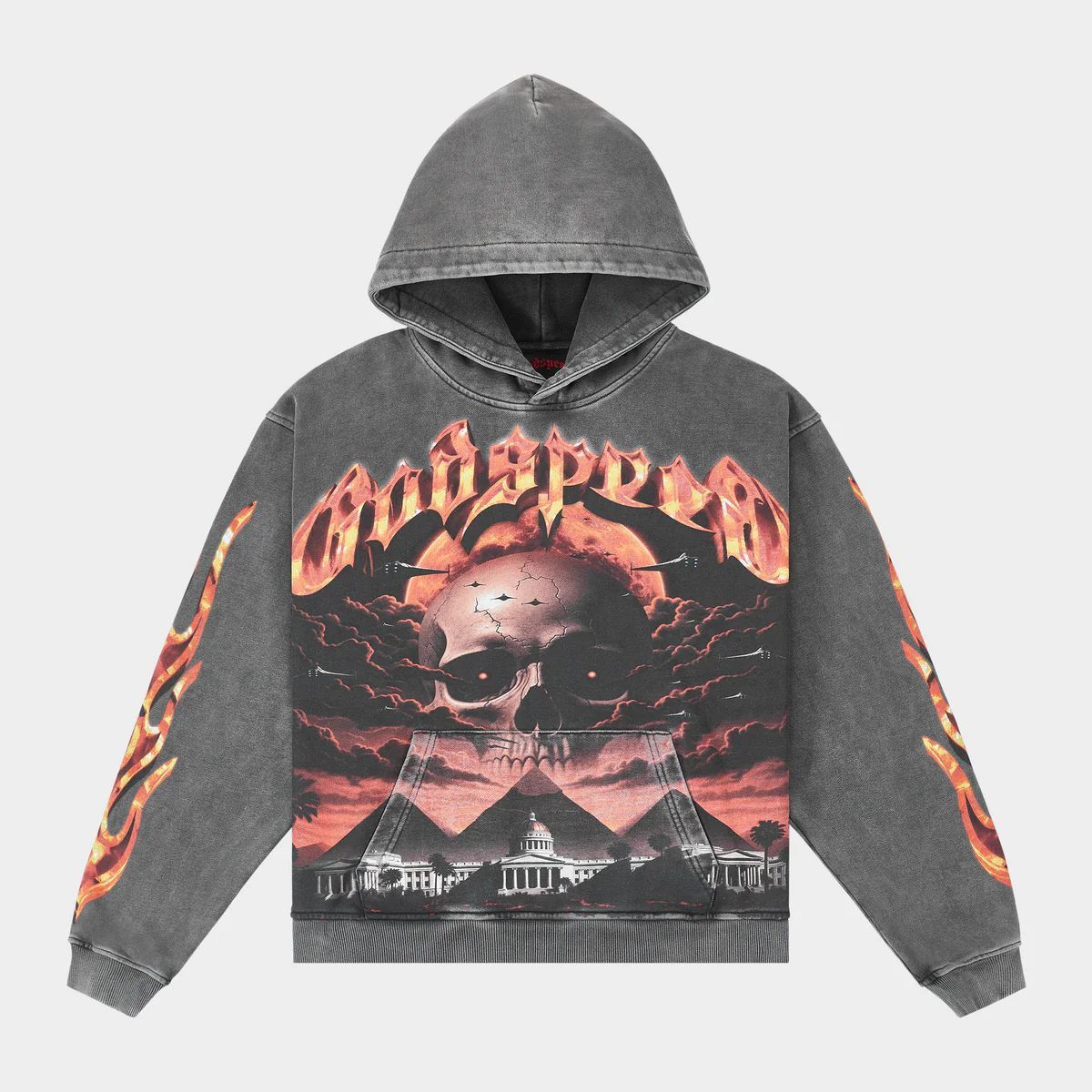 Godspeed Godspeed 'Echoes of Empire' Grey Wash Hoodie Size US XXL / EU 58 / 5 - 1 Preview