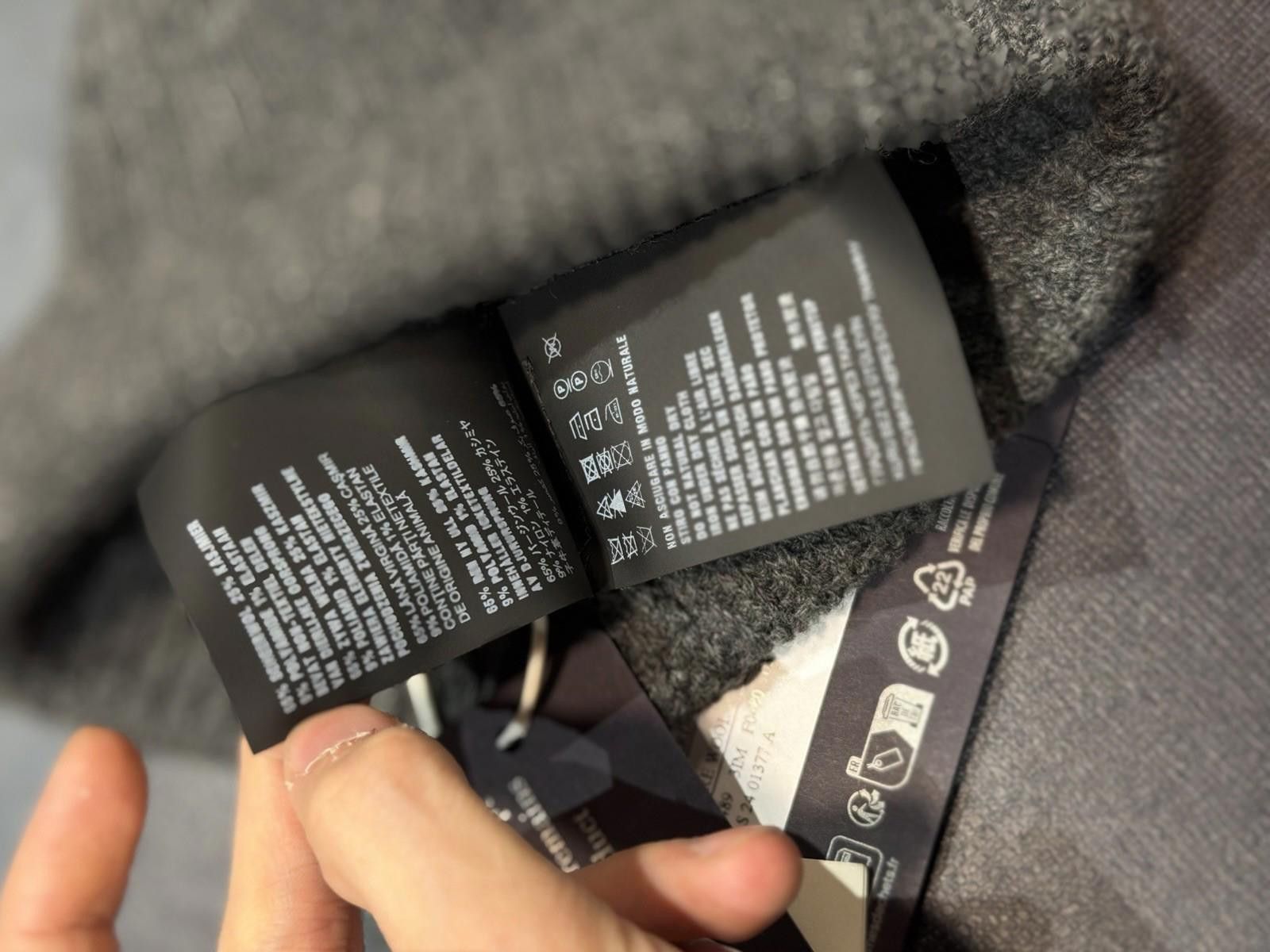 Prada PRADA Beanie Gray (M) Cashmere Knit Beanie Triangle NEW $650 Size ONE SIZE - 12 Thumbnail