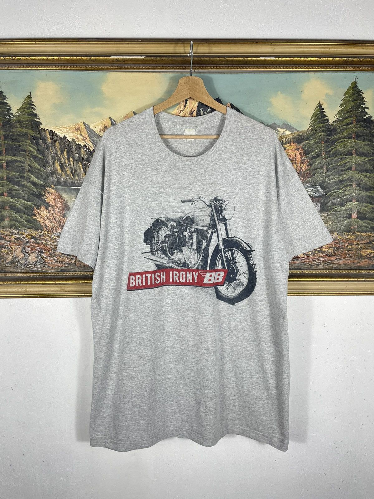 Band Tees × Vintage Vintage Retro 90s Billy Bragg “British Irony” T shirt Size US XL / EU 56 / 4 - 1 Thumbnail