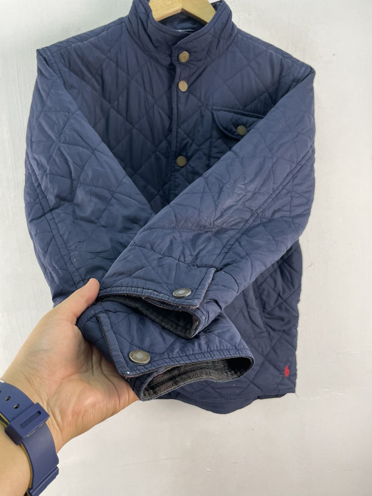 Polo Ralph Lauren Vintage Polo Ralph Lauren Quilted Puffer Jacket Navy Blue Size US M / EU 48-50 / 2 - 7 Thumbnail