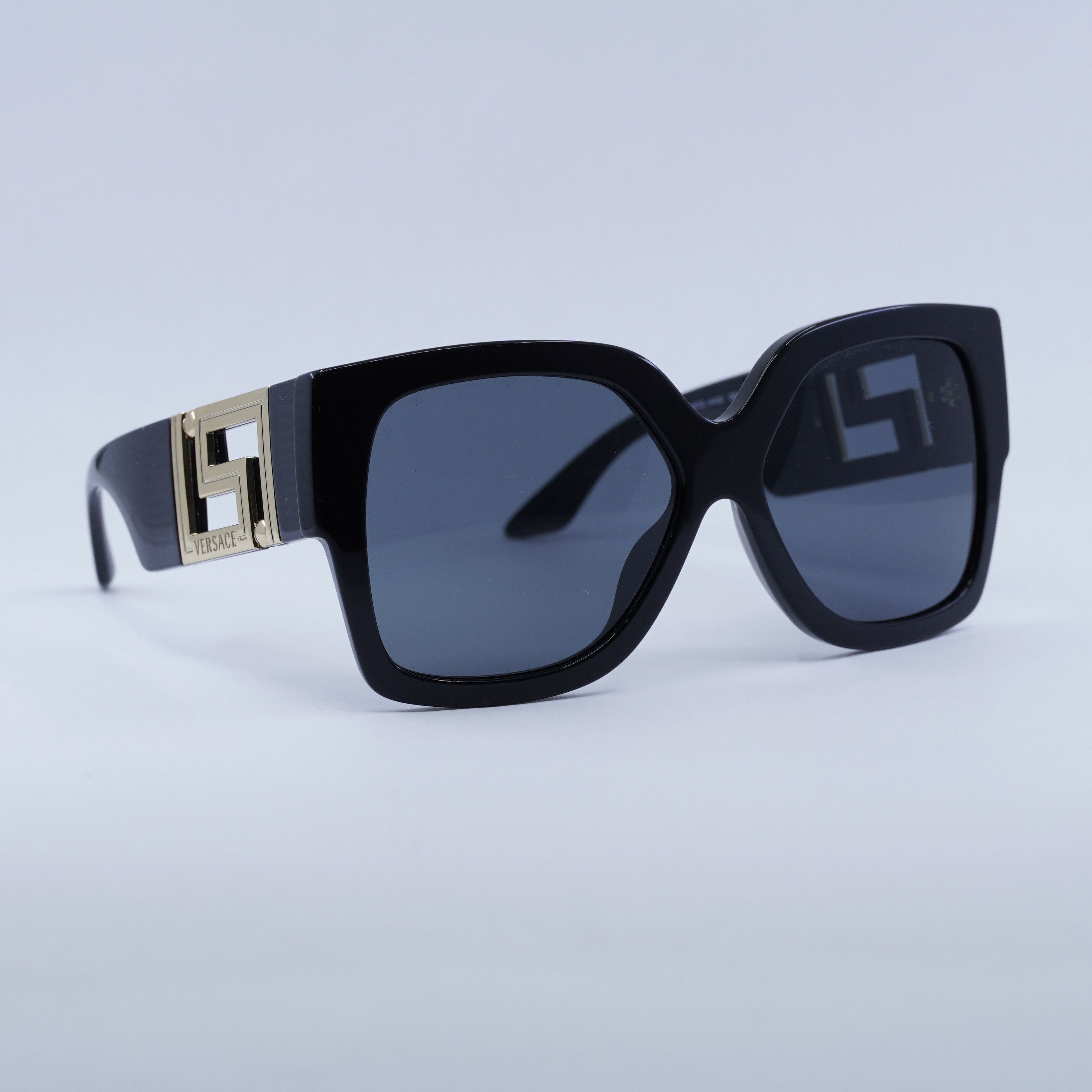 Versace Versace VE4402 GB1/87 Sunglasses Black Square Frame Size ONE SIZE - 8 Thumbnail