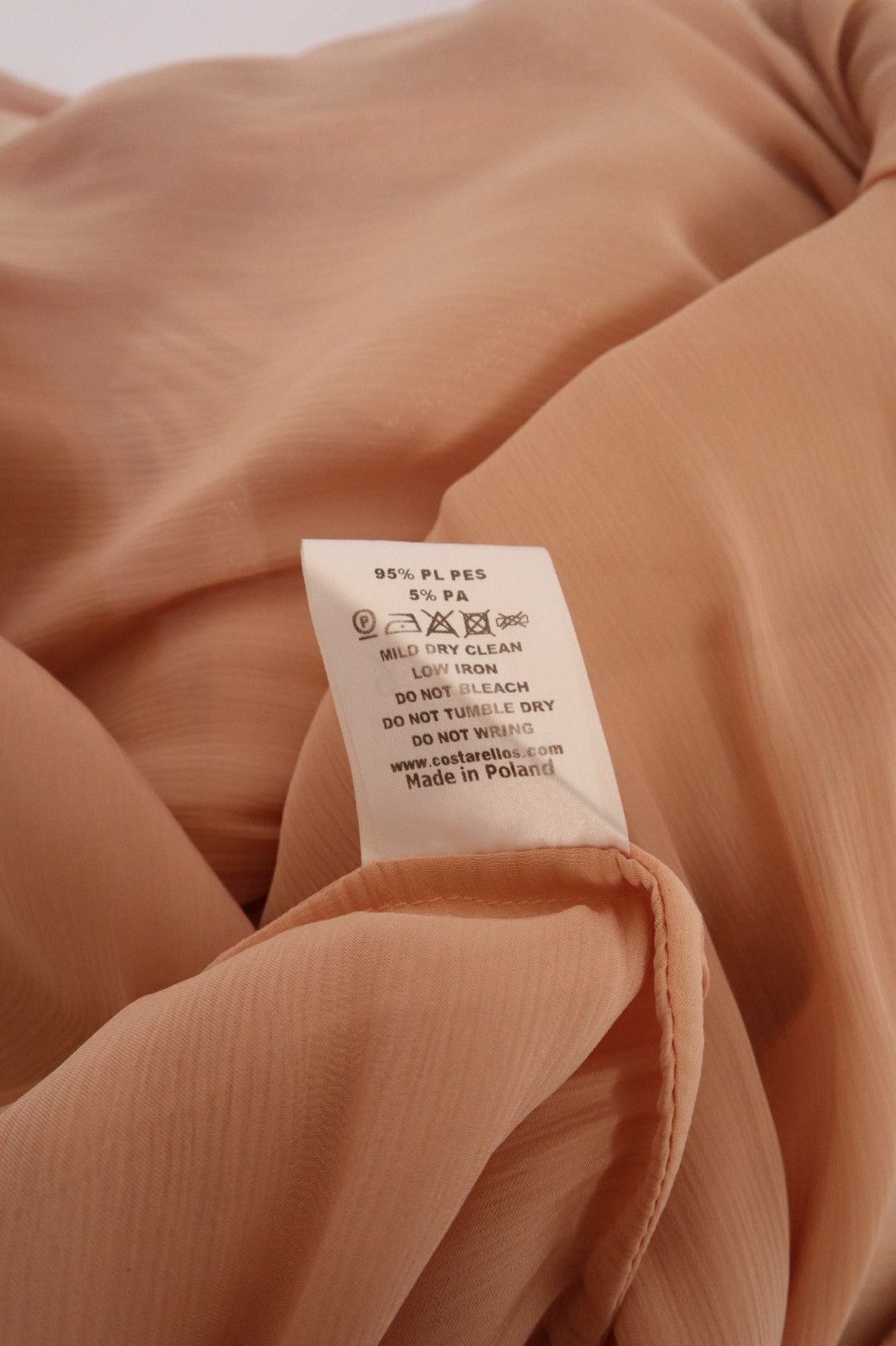 Other COSTARELLOS Blush Pink Evening Dress Gown Size XS / US 0-2 / IT 36-38 - 5 Thumbnail