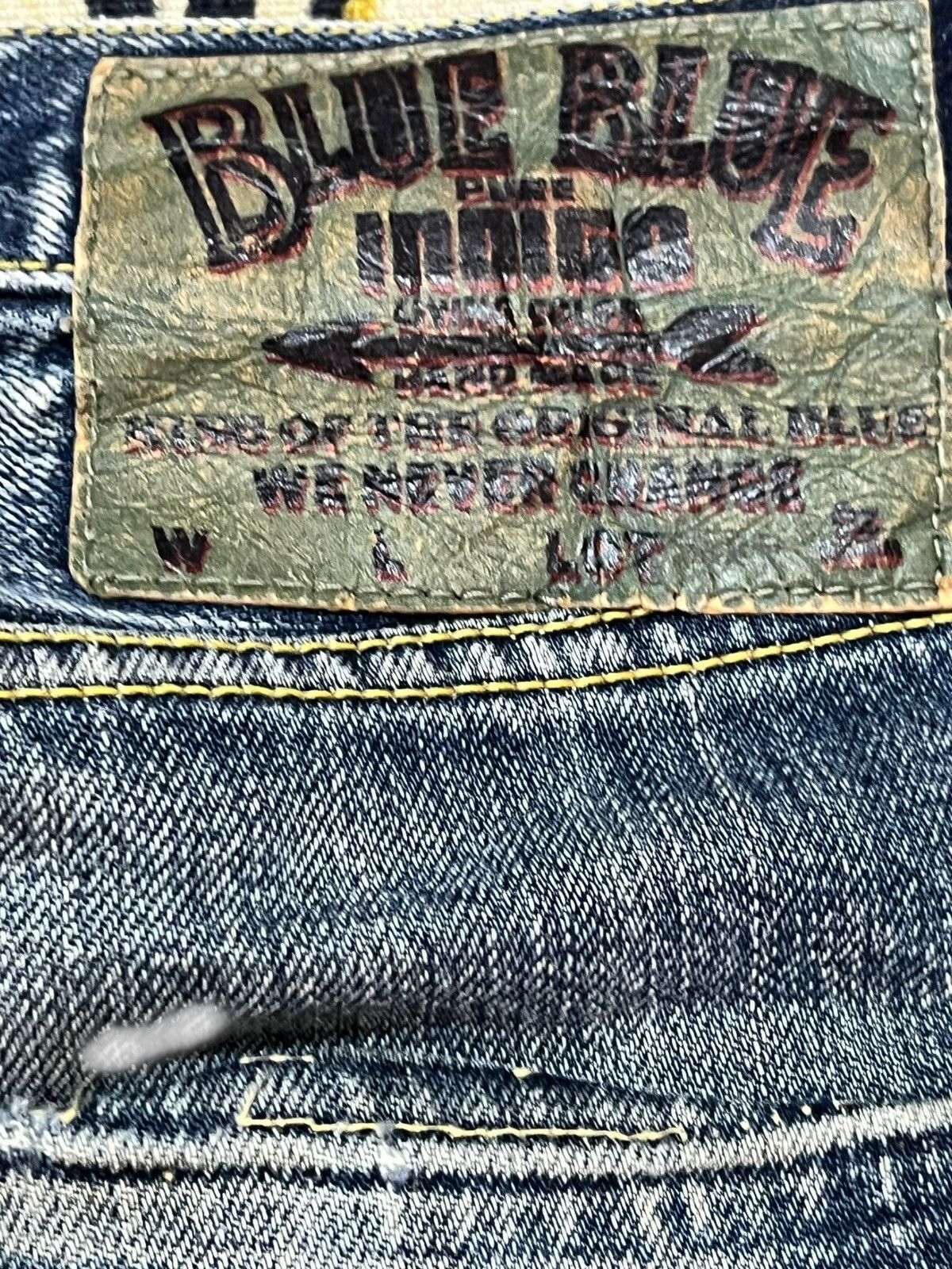 Blue Blue Japan Vintage Blue Blue Japan Slim Fit Distressed Denim Size US 30 / EU 46 - 8 Thumbnail