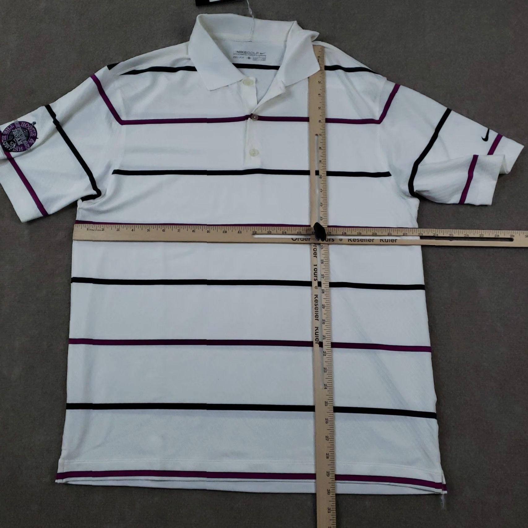 Nike Nike Golf Polo Shirt Mens Large White Dri-FIT Hootie & Blowfish Masters Pro-Am Size US L / EU 52-54 / 3 - 2 Thumbnail