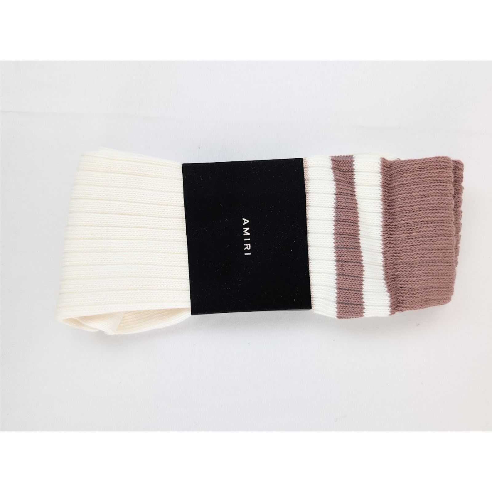 Amiri o1rshd1 Size: 43-44 / Stack Stripe Chunky Socks in Brown Size ONE SIZE - 2 Thumbnail