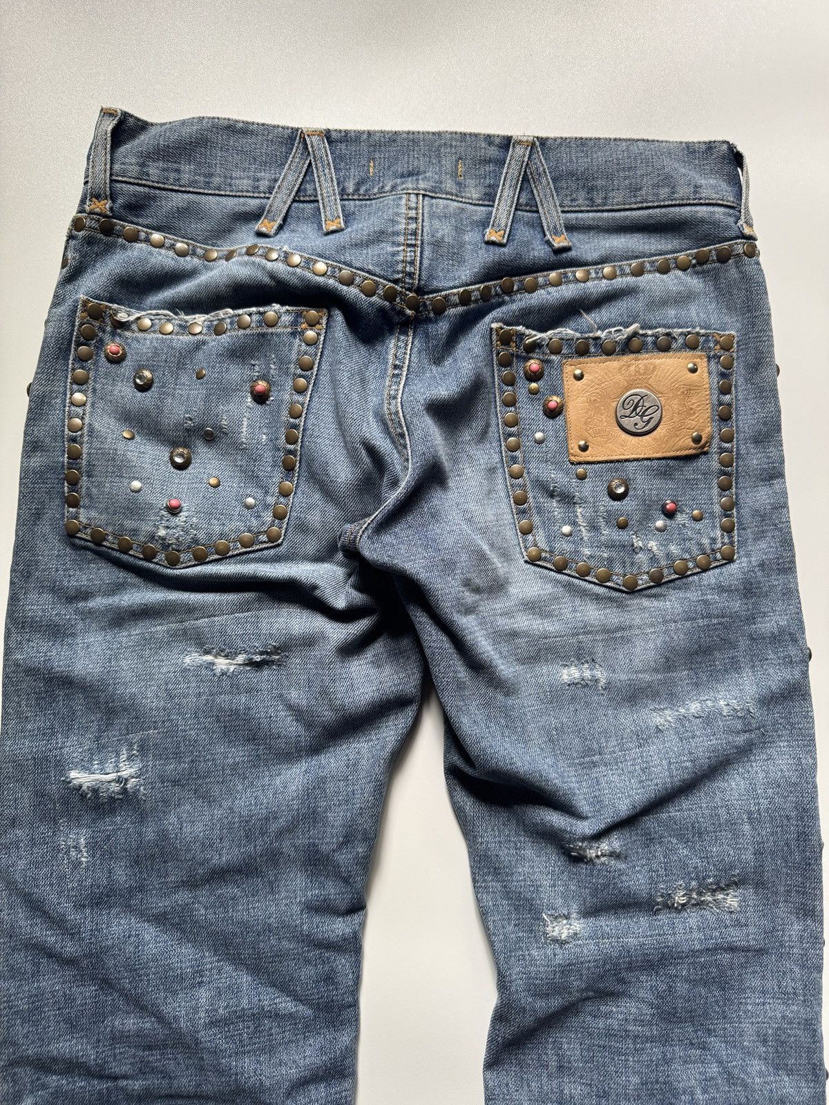 Dolce & Gabbana Rare Dolce Gabbana Studded Rhinestones Jeans Size US 30 / EU 46 - 5 Thumbnail