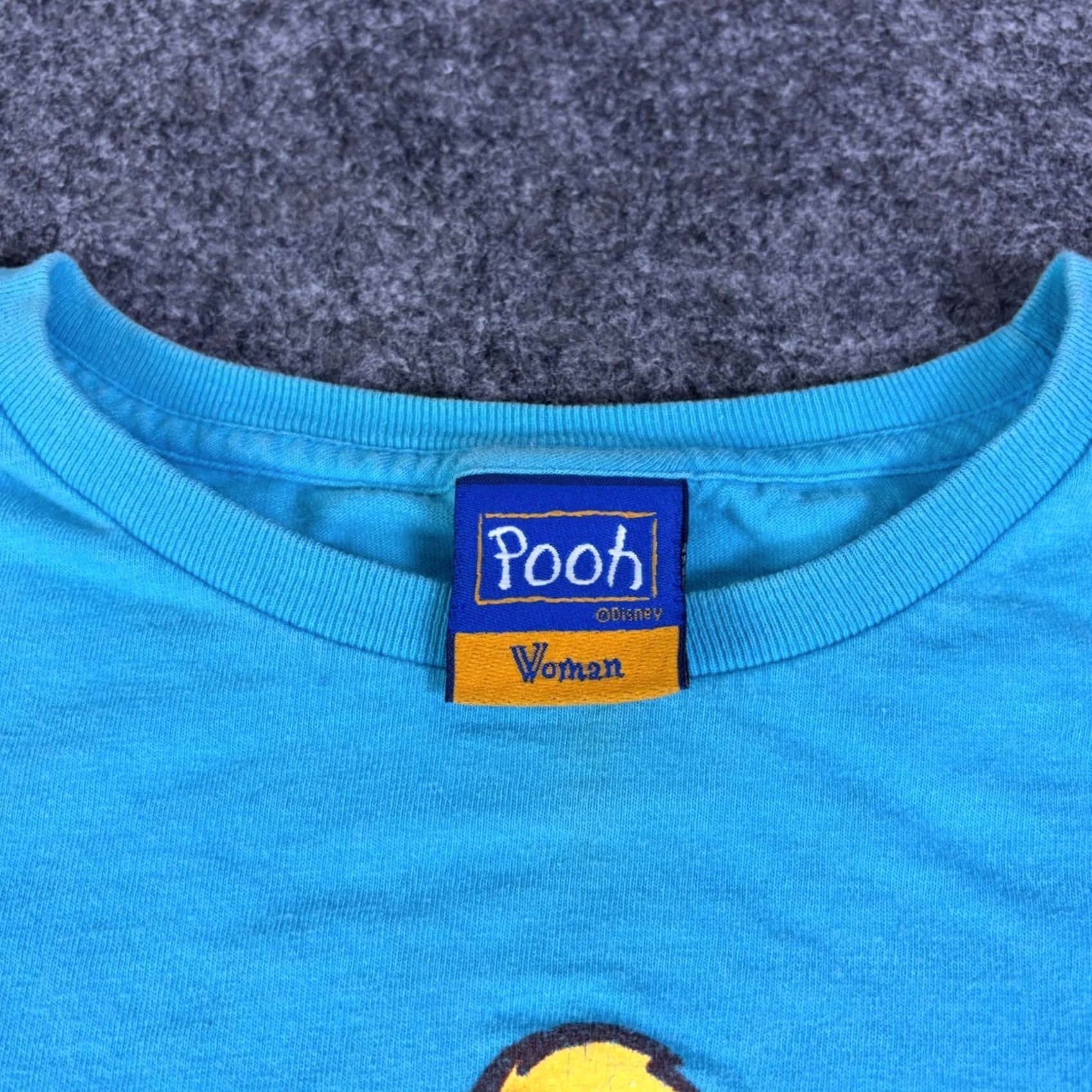 Disney VINTAGE Disney Winnie the Pooh T-Shirt Blue Graphic Tee Women Large Boxy 90s Size L / US 10 / IT 46 - 3 Thumbnail