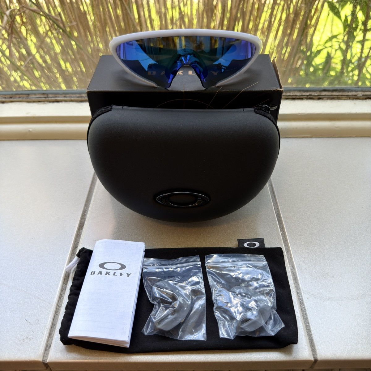 Oakley OAKLEY ELLIPSE SUNGLASSES MATTE VAPOR PRIZM SAPPHIRE Size ONE SIZE - 1 Thumbnail