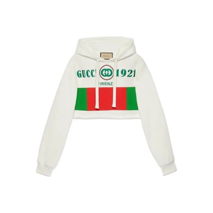 Gucci Gucci SS22 White Hoodie with Logo Design-2507 Size XXS / US 00 / IT 34 - 6 Thumbnail