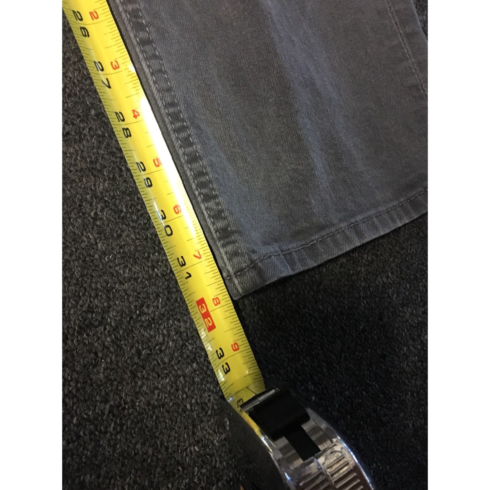 Levi's Levi’s Jeans 541 Athletic Fit 38/32 Grey Faded Vintage 90s Mens Casual Denim Five Pocket Biker Grunge Western USA Fashion Size US 38 / EU 54 - 7 Thumbnail