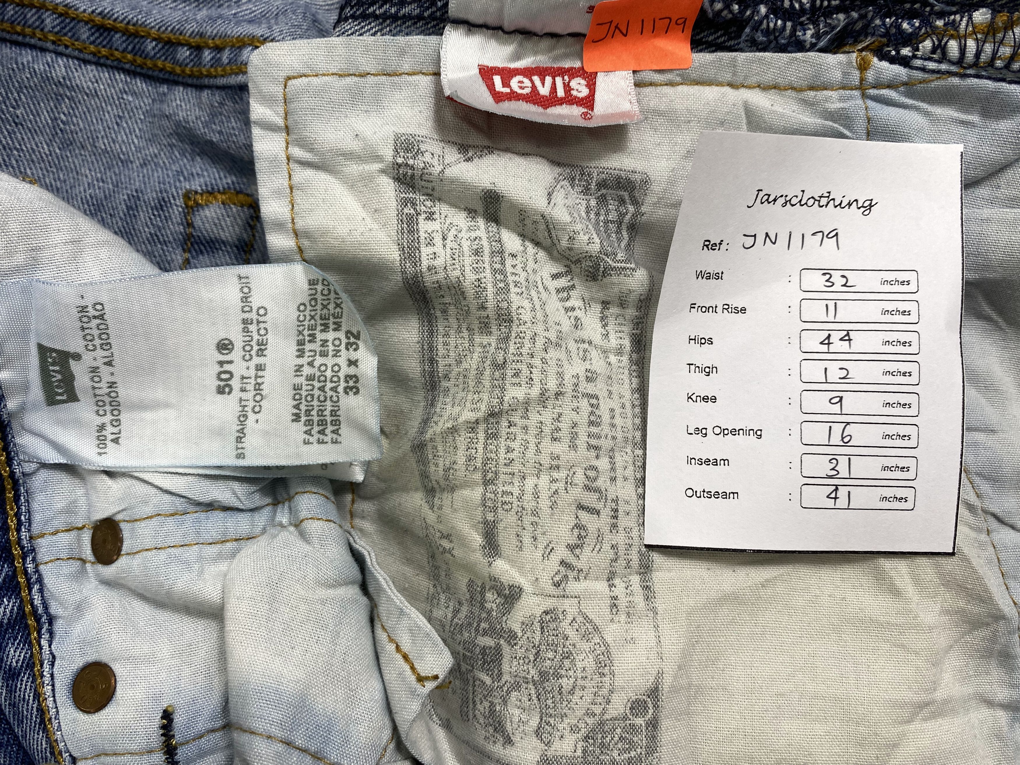 Levi's Blue Vintage Levi's 501 Jeans 32x31 Denim -JN1179 Size US 32 / EU 48 - 8 Thumbnail