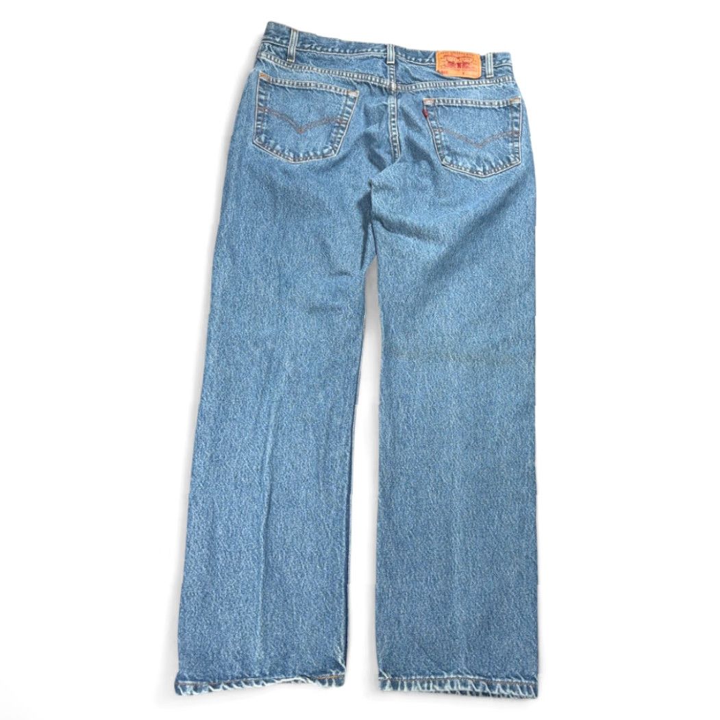 Levi's VINTAGE Levi's 505 Jeans Mens 34x31 Blue Regular Straight Denim 90s Size US 34 / EU 50 - 2 Thumbnail
