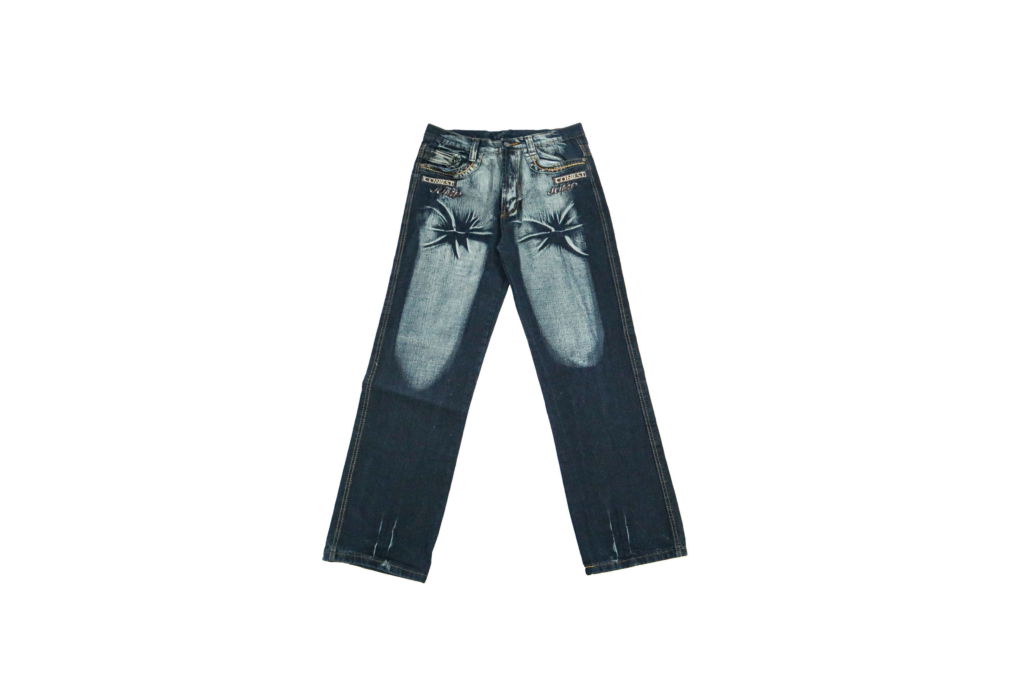 image of Vintage Rave Denim Jeans in Washed Blue, Men's (Size 31)