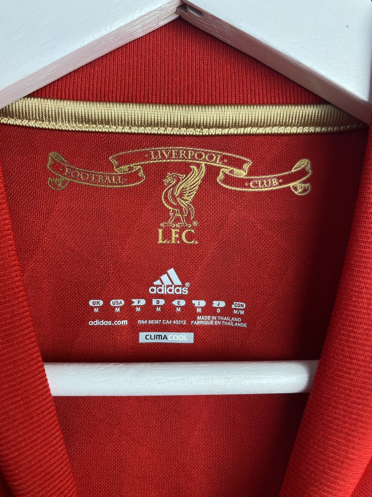 Adidas 2010/11 ADIDAS LIVERPOOL HOME SOCCER FOOTBALL JERSEY SHIRT Size US M / EU 48-50 / 2 - 6 Thumbnail