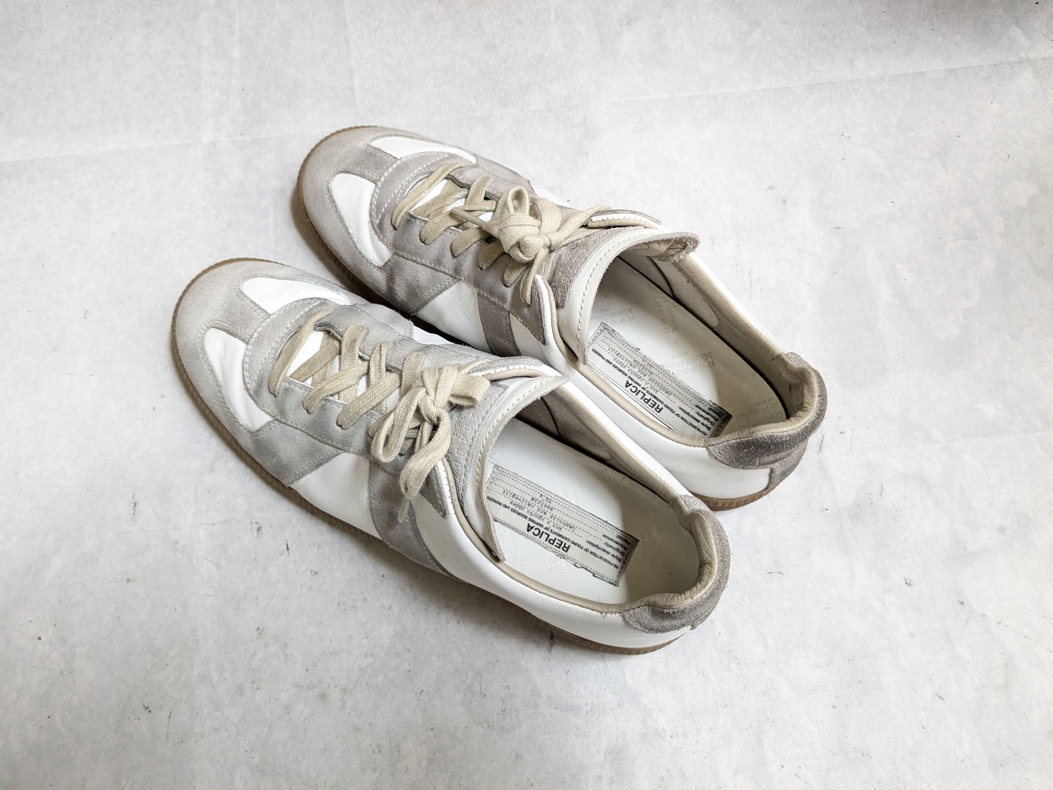 Maison Margiela Maison Margiela Replica Sneakers gat white gray 10.5 43.5 Size US 10.5 / EU 43-44 - 17 Thumbnail