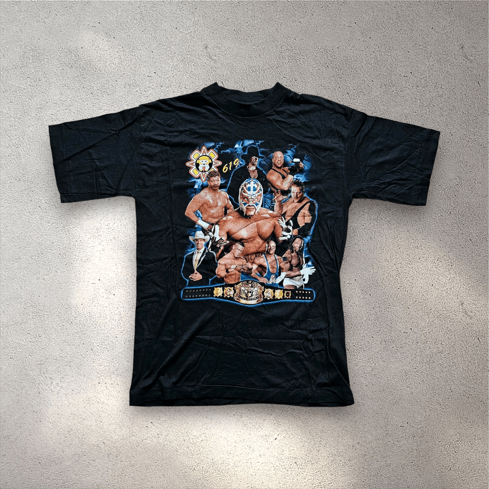 Vintage × WWE WWE Stars Vintage Singlestitch Tee Size US M / EU 48-50 / 2 - 1 Thumbnail