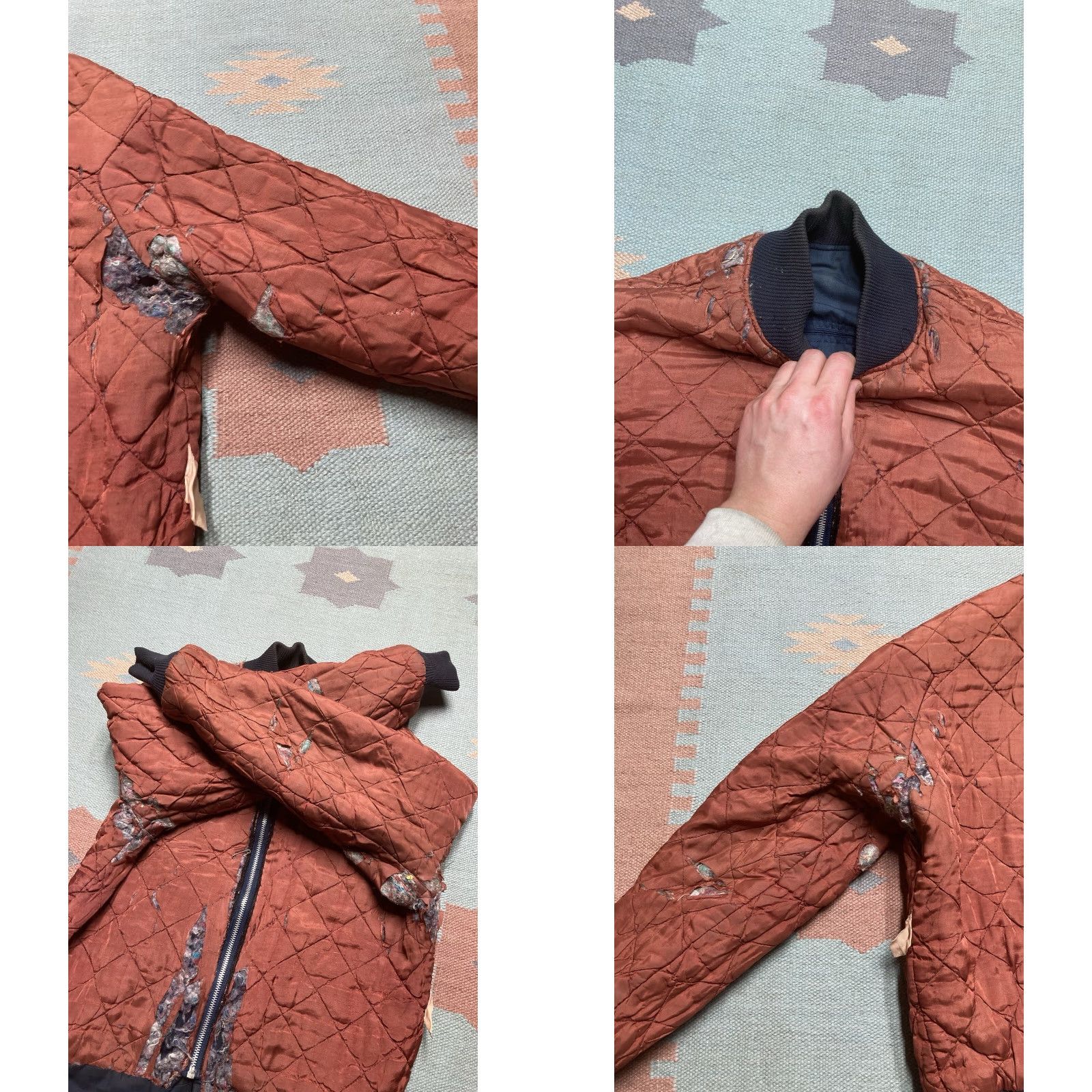 Vintage VINTAGE 70s 80s quilted bomber jacket master jac workwear blue 42 Large Distinctive Sportswear Jacket Mens Size US L / EU 52-54 / 3 - 10 Thumbnail