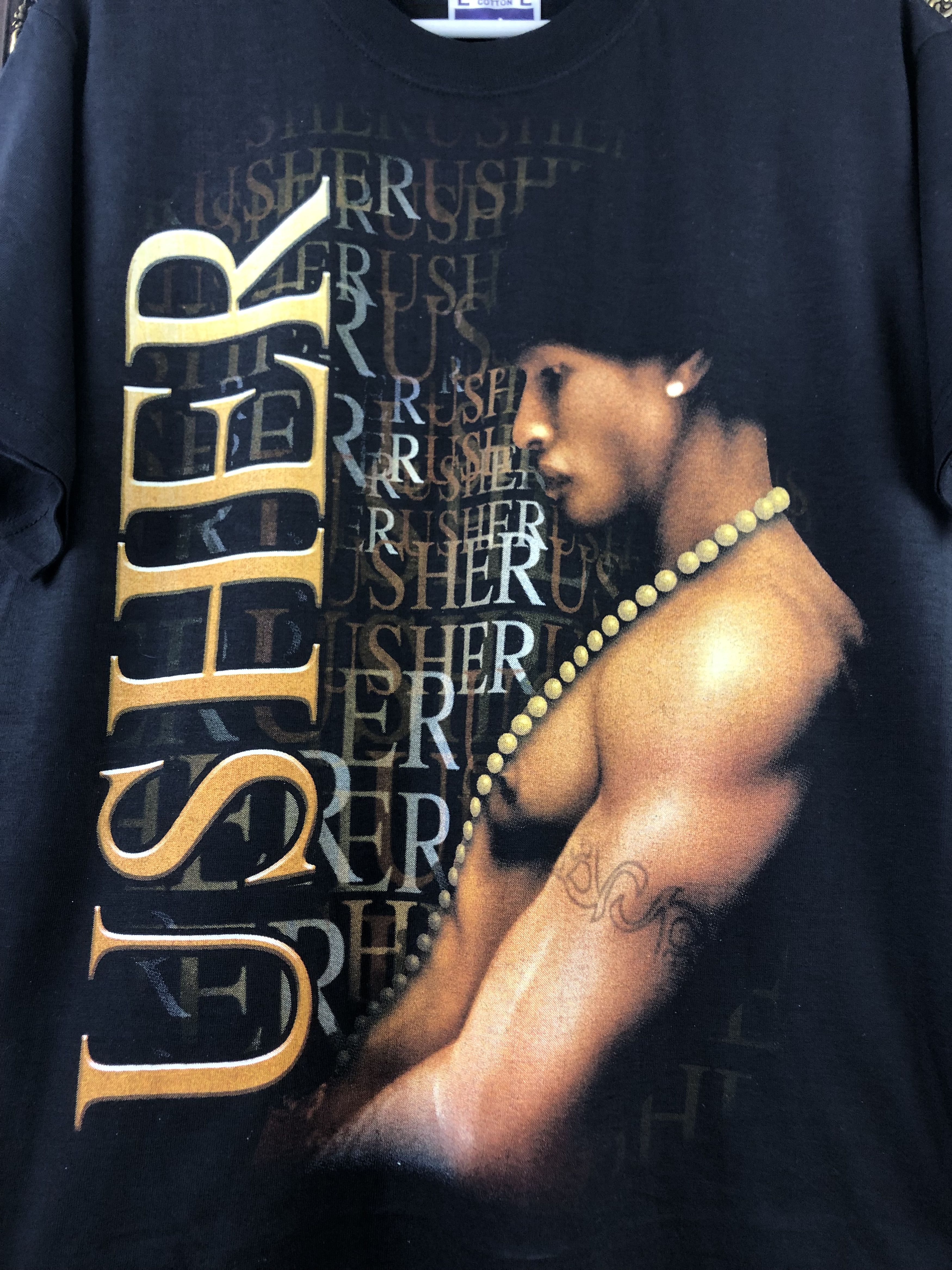 Band Tees Vintage Usher Shirt Rap Band Tee Concert Graphic Black Size US L / EU 52-54 / 3 - 5 Thumbnail