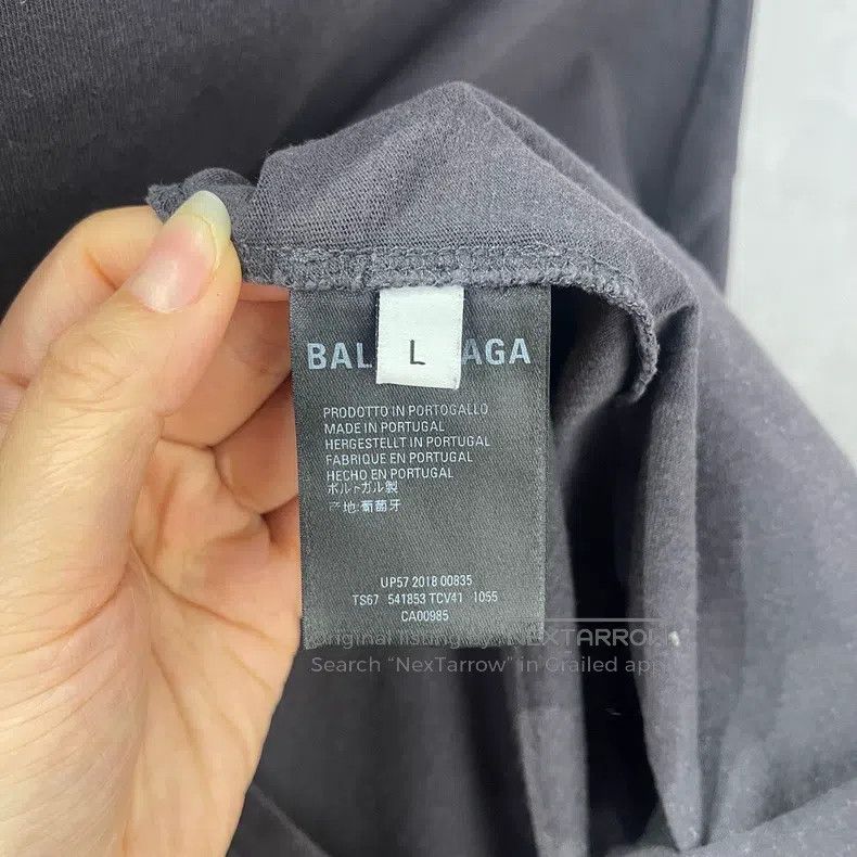 Balenciaga Balenciaga Logo letter printed short-sleeved T-shirt Size US L / EU 52-54 / 3 - 4 Thumbnail