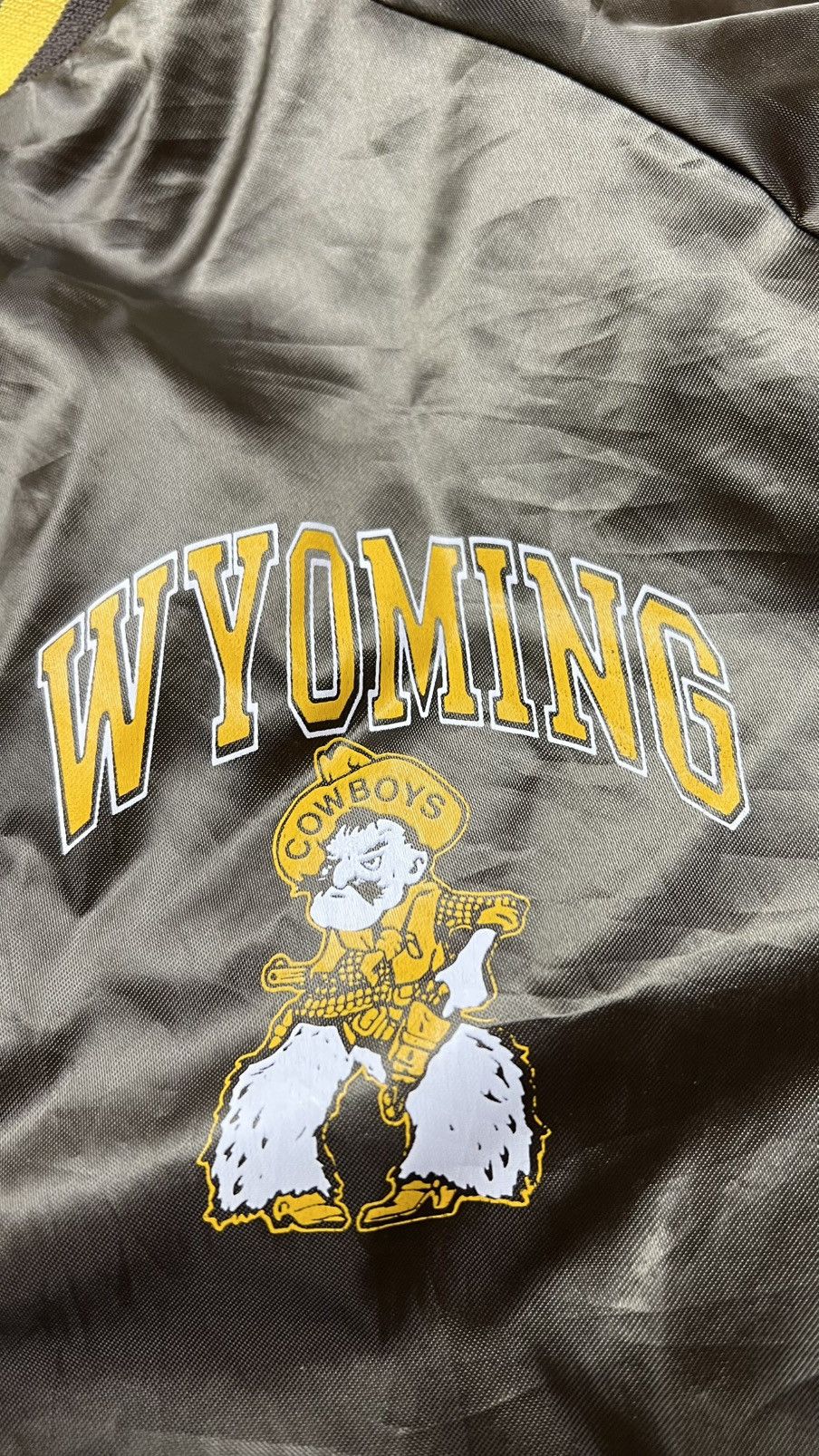 Chalk Line VTG 80-90’s Wyoming Cowboys NCAA Chalk Line bomber jacket Size US M / EU 48-50 / 2 - 6 Thumbnail