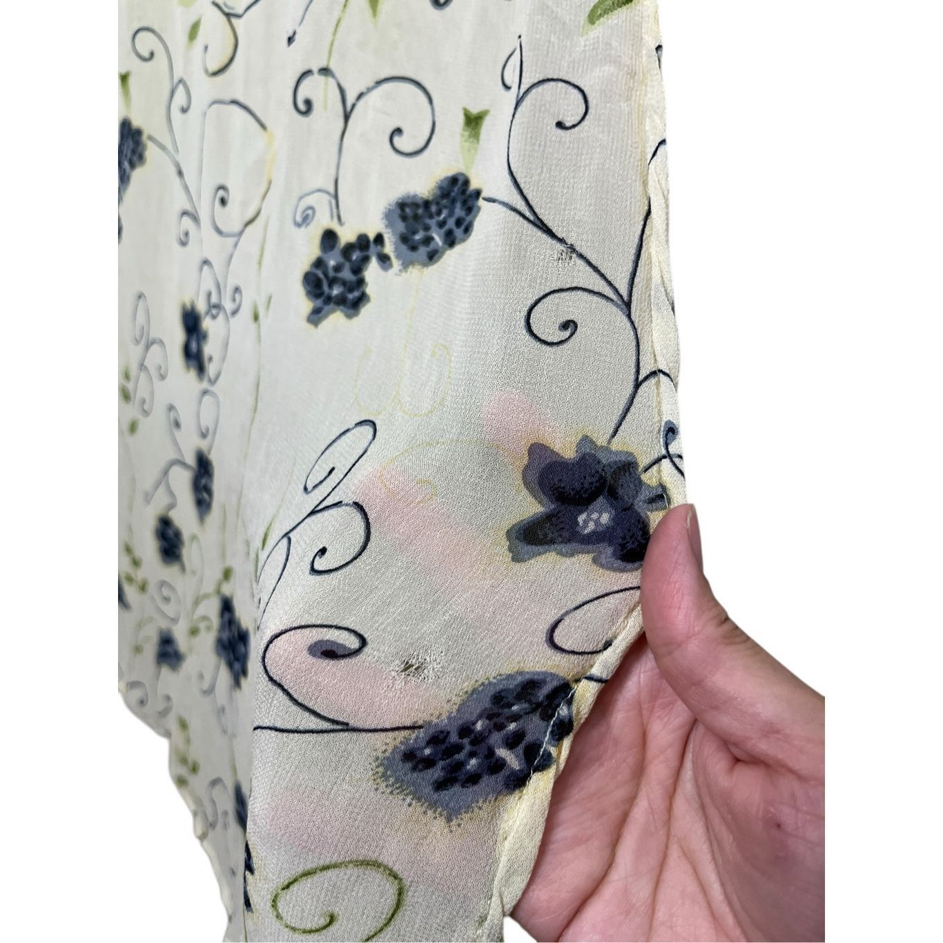 Other Vintage Indira 90s Y2K Yellow Floral Print Dress Size Large Size L / US 10 / IT 46 - 5 Thumbnail