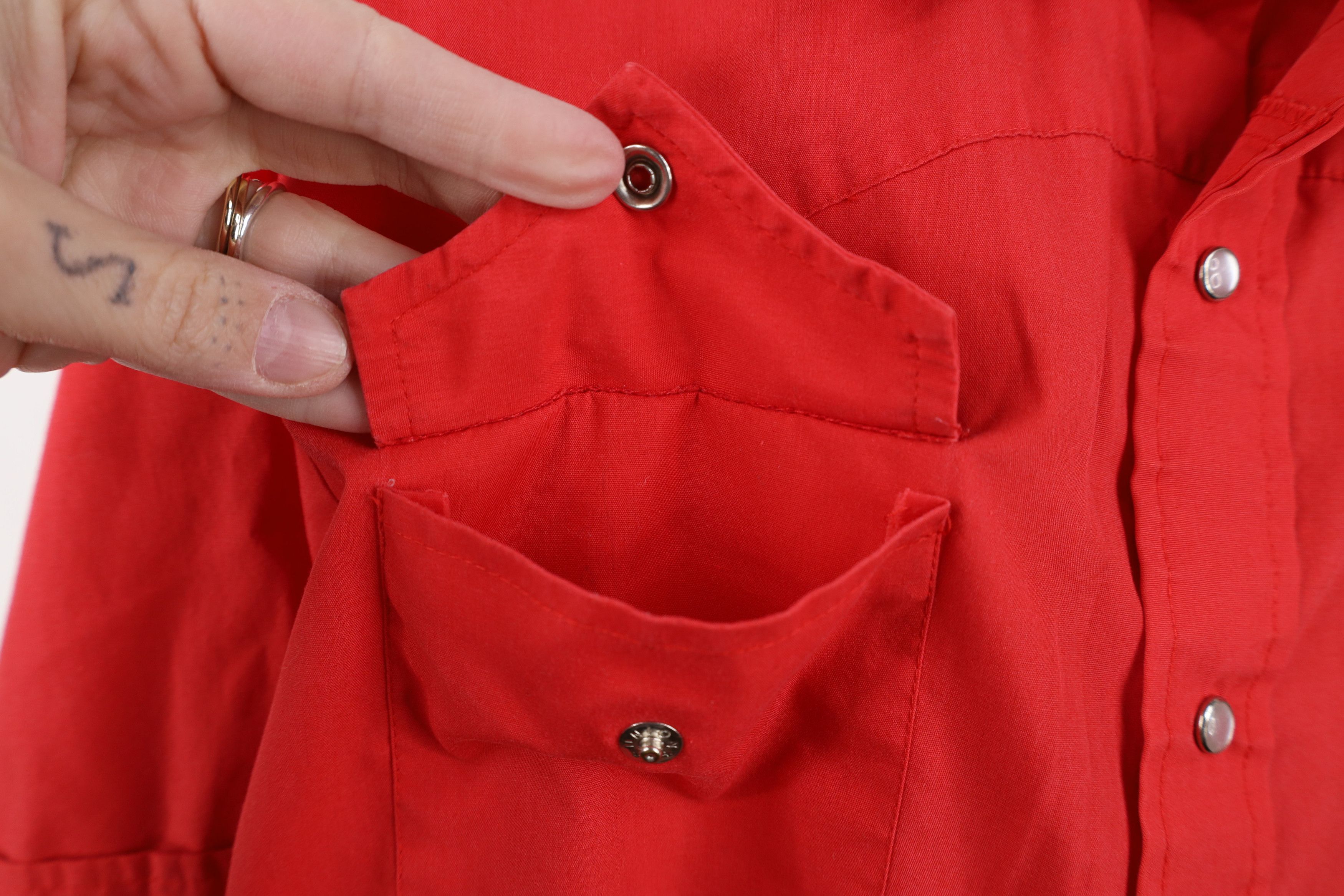 Vintage Vintage 70s Rockabilly Cowboy Short Sleeve Button Shirt Red Size US M / EU 48-50 / 2 - 8 Thumbnail