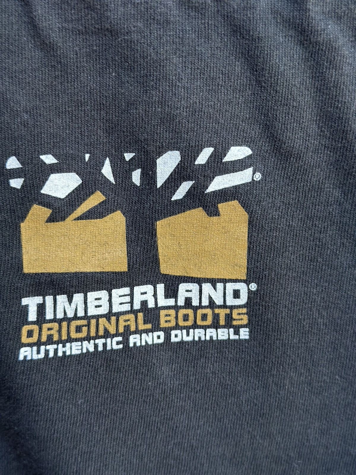 Timberland × Vintage Vintage Timberland Big Logo Faded Tee Size US XL / EU 56 / 4 - 6 Thumbnail