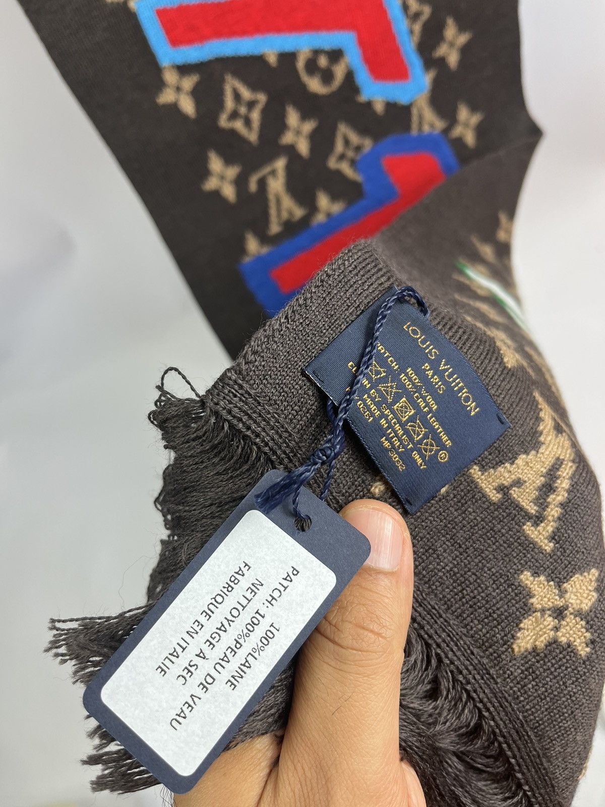 Louis Vuitton NBA MONOGRAM WOOL SCARF Size ONE SIZE - 4 Thumbnail