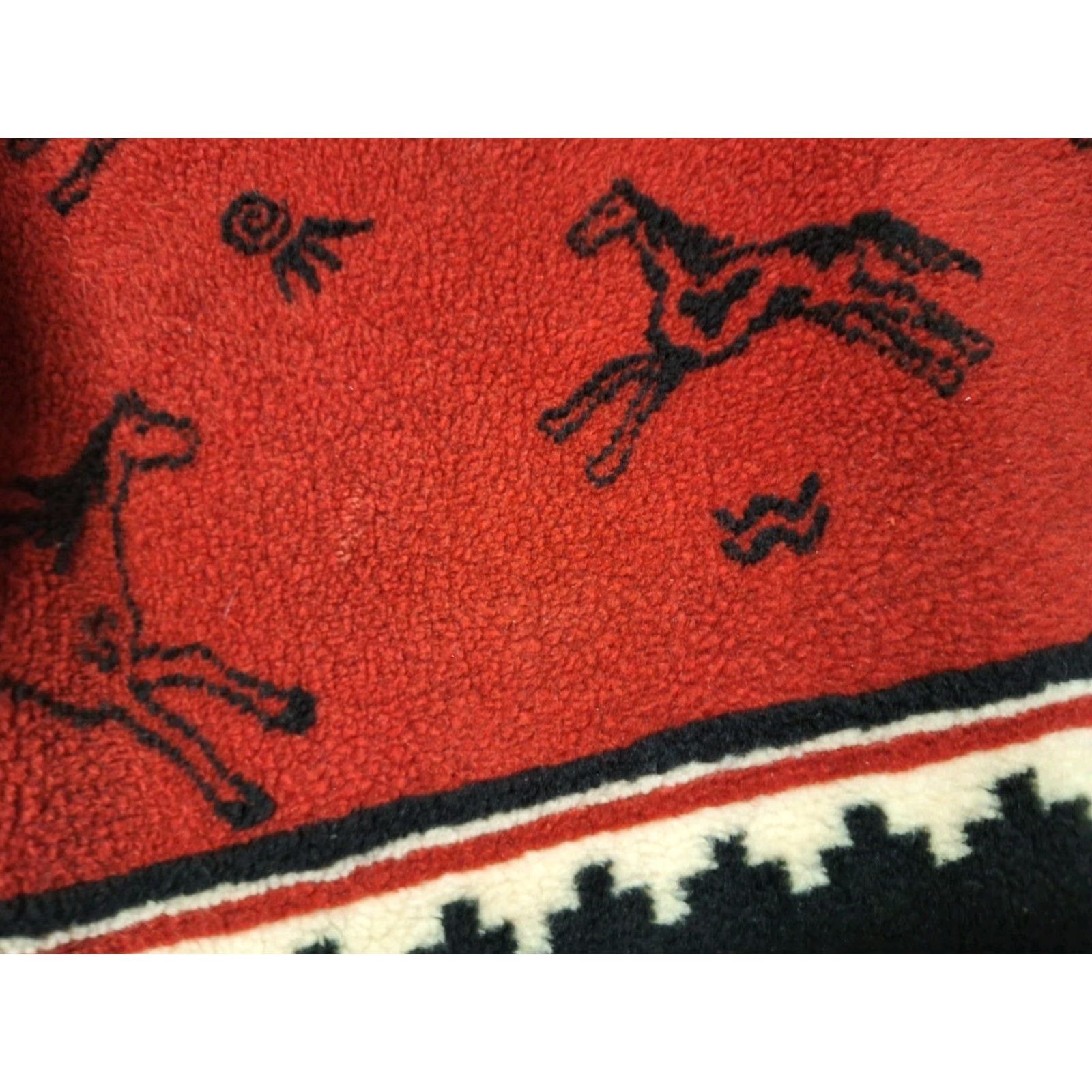Vintage Tsunami Jacket Unisex Adults L Red Fleece Zip Sherpa Western Cowboy Nature Animal Coat Size L / US 10 / IT 46 - 3 Thumbnail