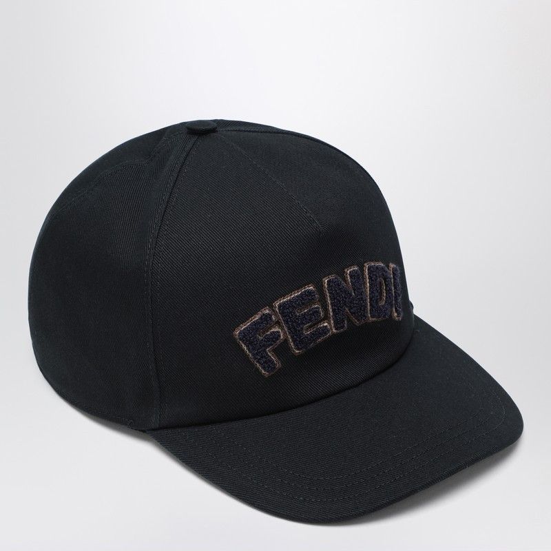 Fendi Fendi Blue Cotton Baseball Cap Size ONE SIZE - 1 Thumbnail