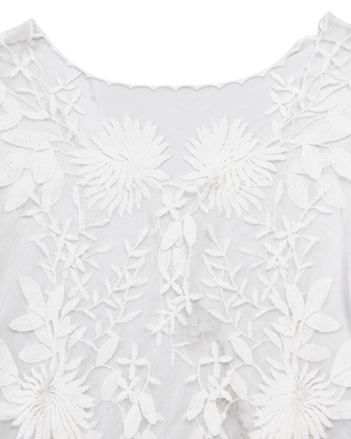 Japanese Brand × Vintage 2000S JAPANESE MADE ELEGANCE LACE FLOWER MESH LONG SLEEVE Size ONE SIZE - 2 Thumbnail