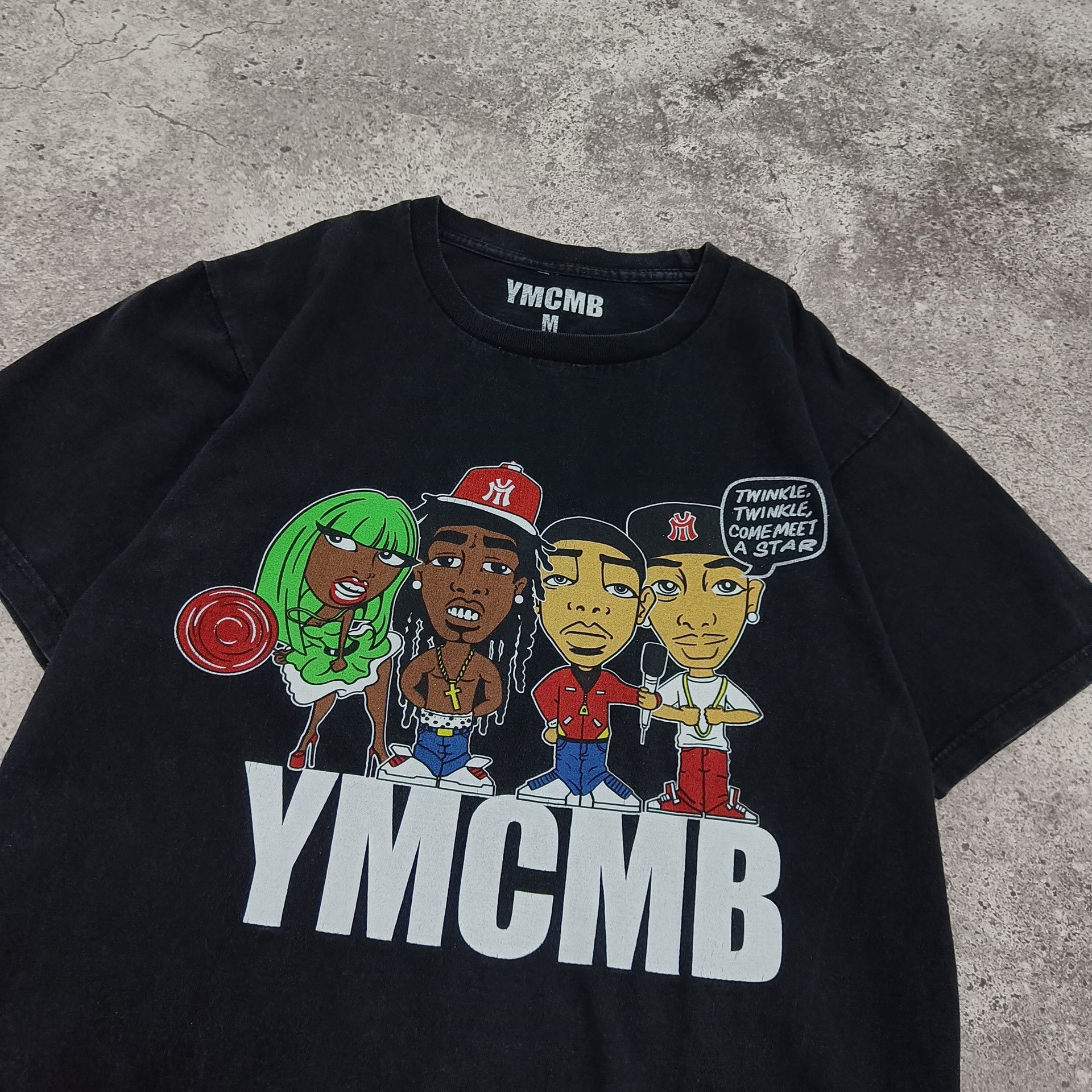 Drake × Rap Tees × Vintage Vintage YMCMB Record Label Tee Size US M / EU 48-50 / 2 - 2 Thumbnail