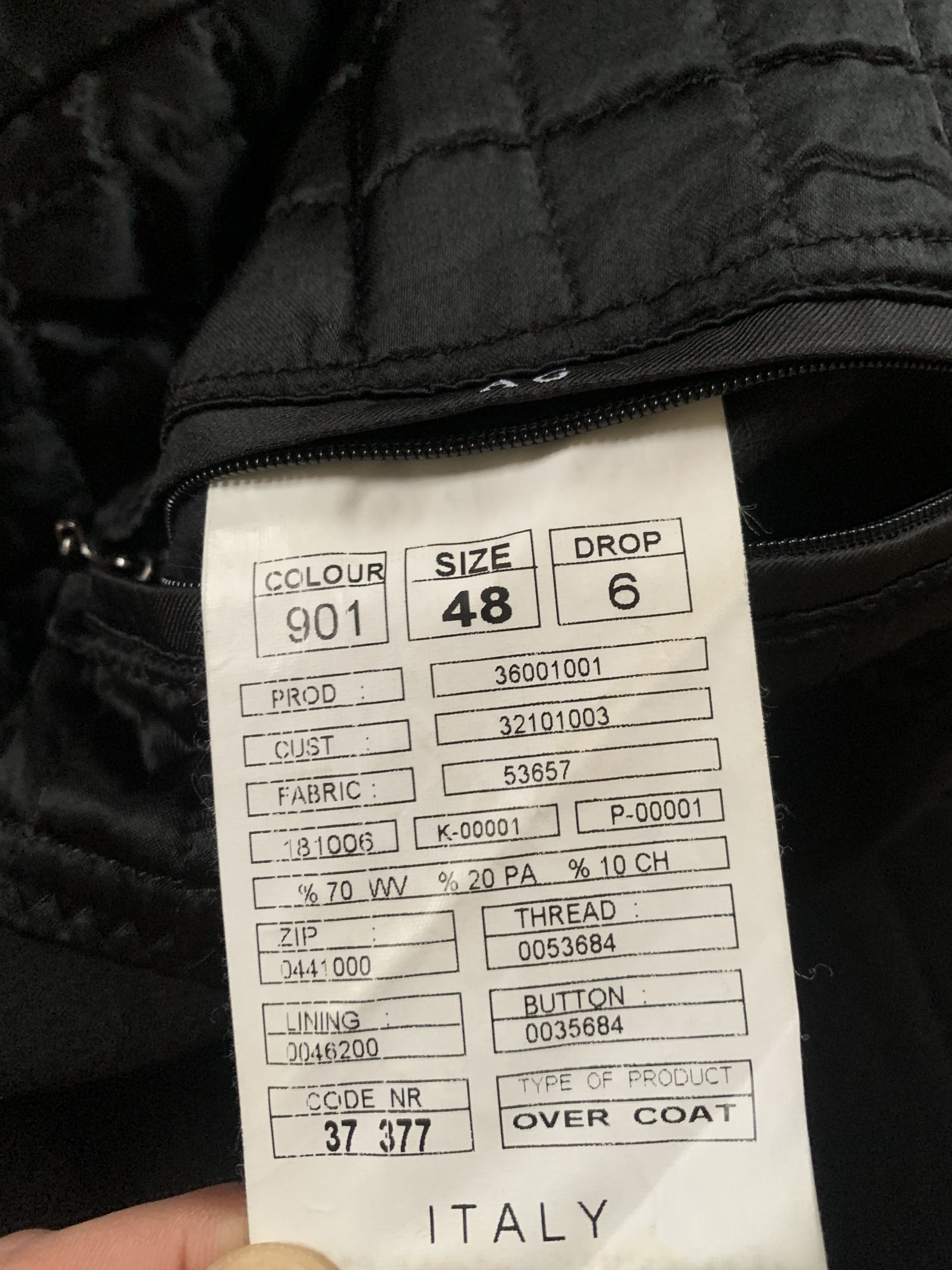 Other Alberto Gianni Cashmere Wool Blended Long Black Coat Size US L / EU 52-54 / 3 - 11 Thumbnail