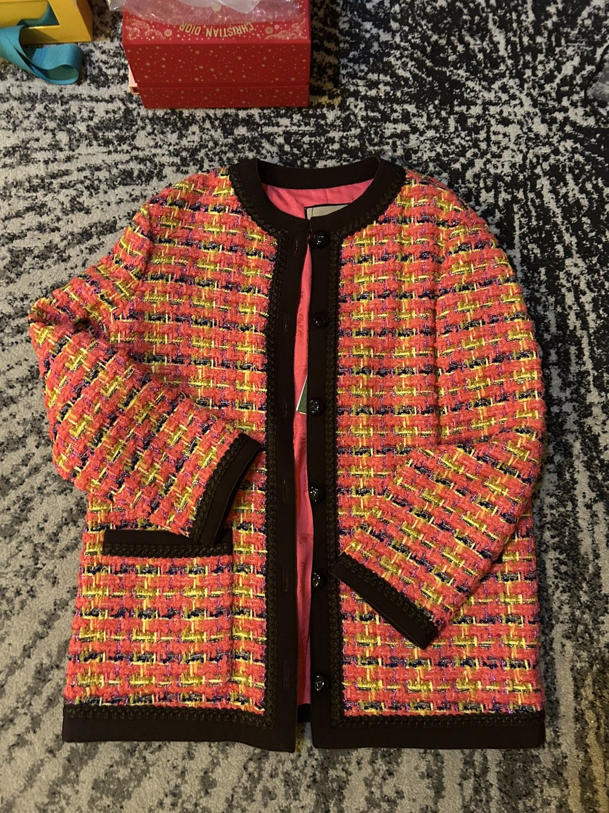 Gucci Gucci Wool Lame Tweed Jacket size 42 Size M / US 6-8 / IT 42-44 - 5 Thumbnail