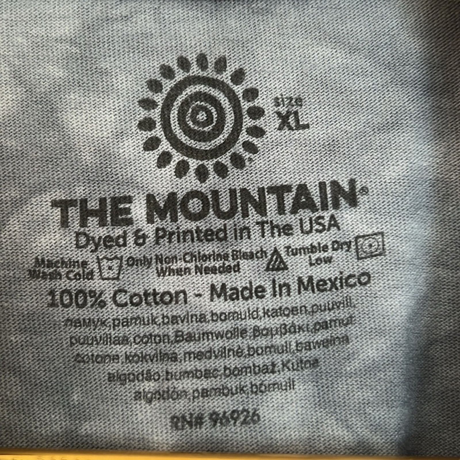 The Mountain The Mountain Gray Tie Dye Eagle Print Long Sleeve Tee Shirt Size US XL / EU 56 / 4 - 3 Thumbnail