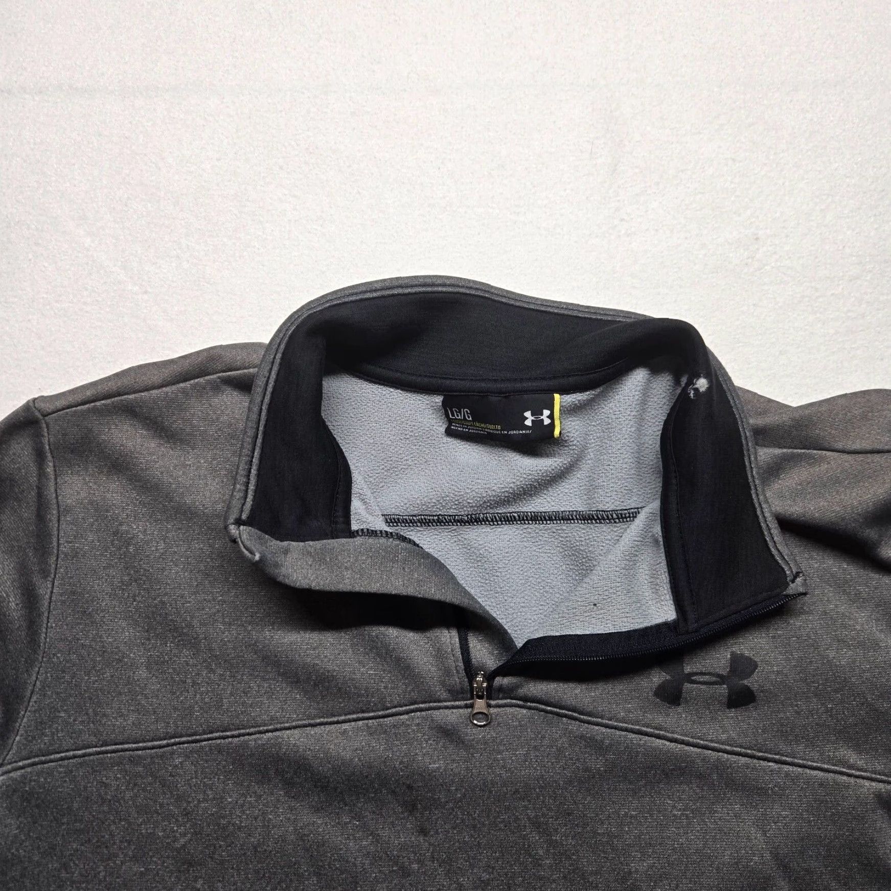 Under Armour Under Armour Cold Gear Mens Large Gray Fleece Pullover Sweatshirt 1/2 Zip Size US L / EU 52-54 / 3 - 2 Thumbnail