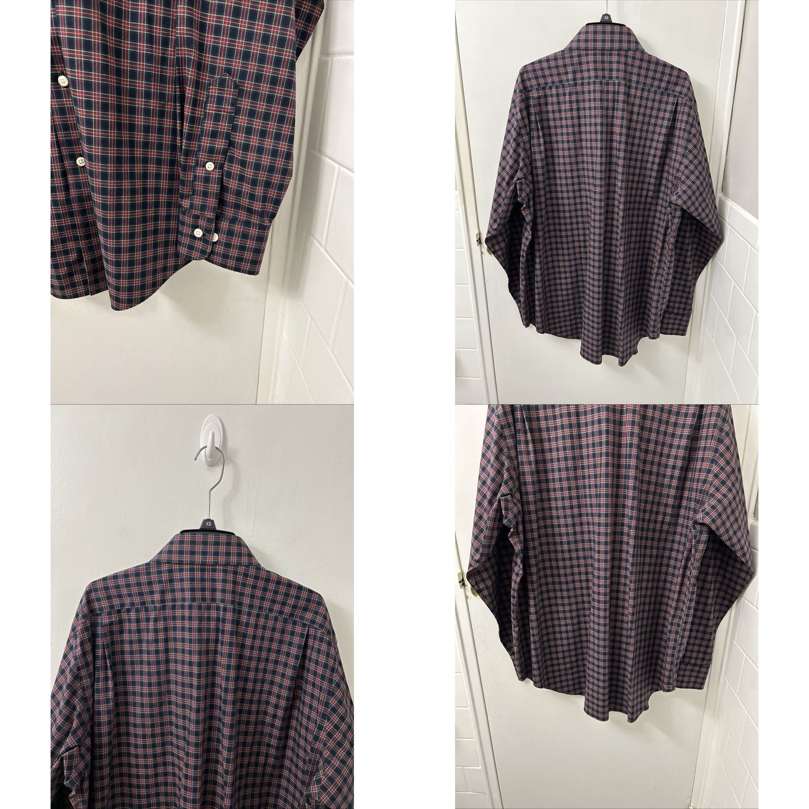Ralph Lauren Lauren Ralph Lauren Shirt Mens 16.5 Black Red Plaid Non Iron Button Up L/S Shirt Size US XL / EU 56 / 4 - 8 Thumbnail