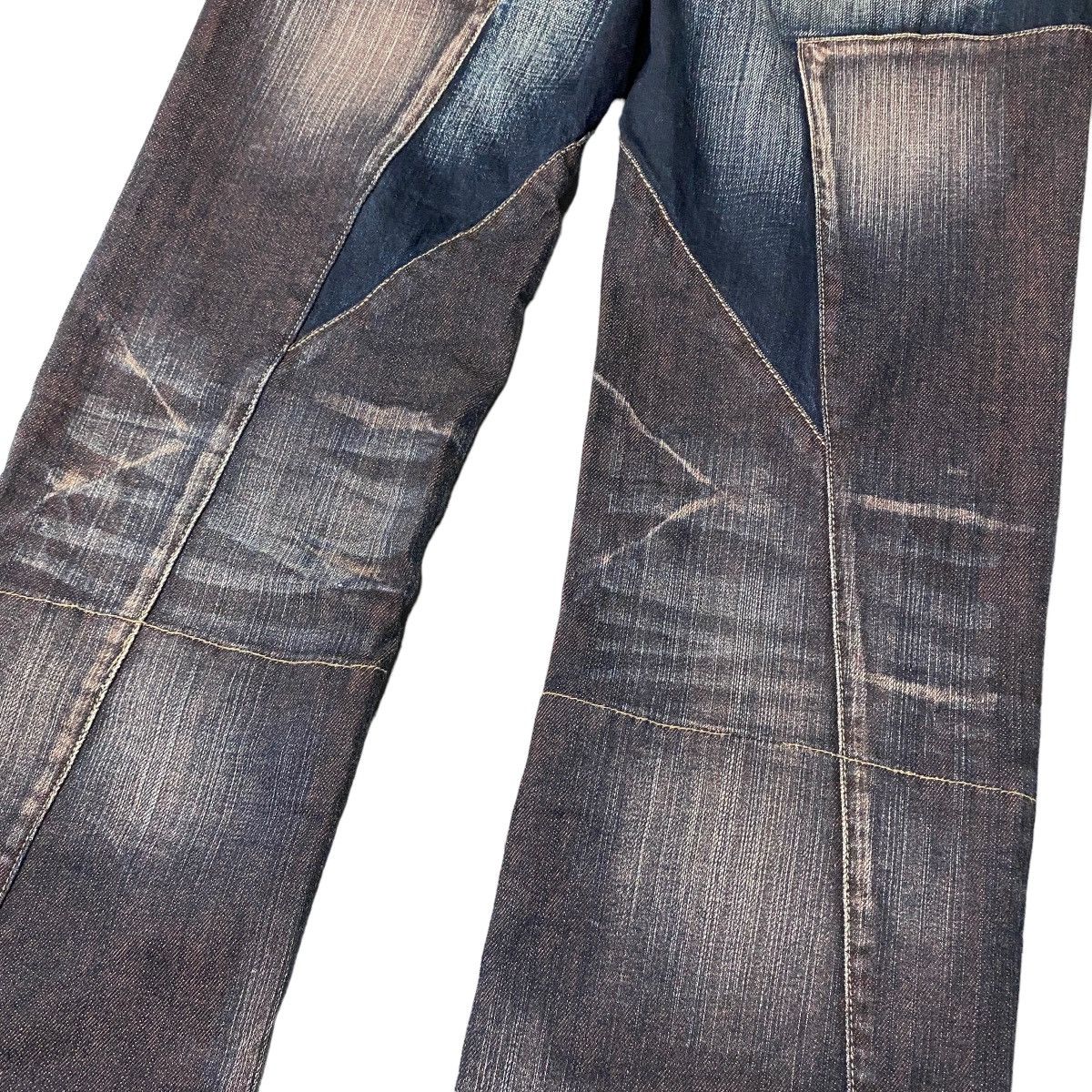 If Six Was Nine × Le Grande Bleu (L.G.B.) × PPFM RARE PPFM Star Flared Mudwash Jeans Size US 32 / EU 48 - 4 Thumbnail