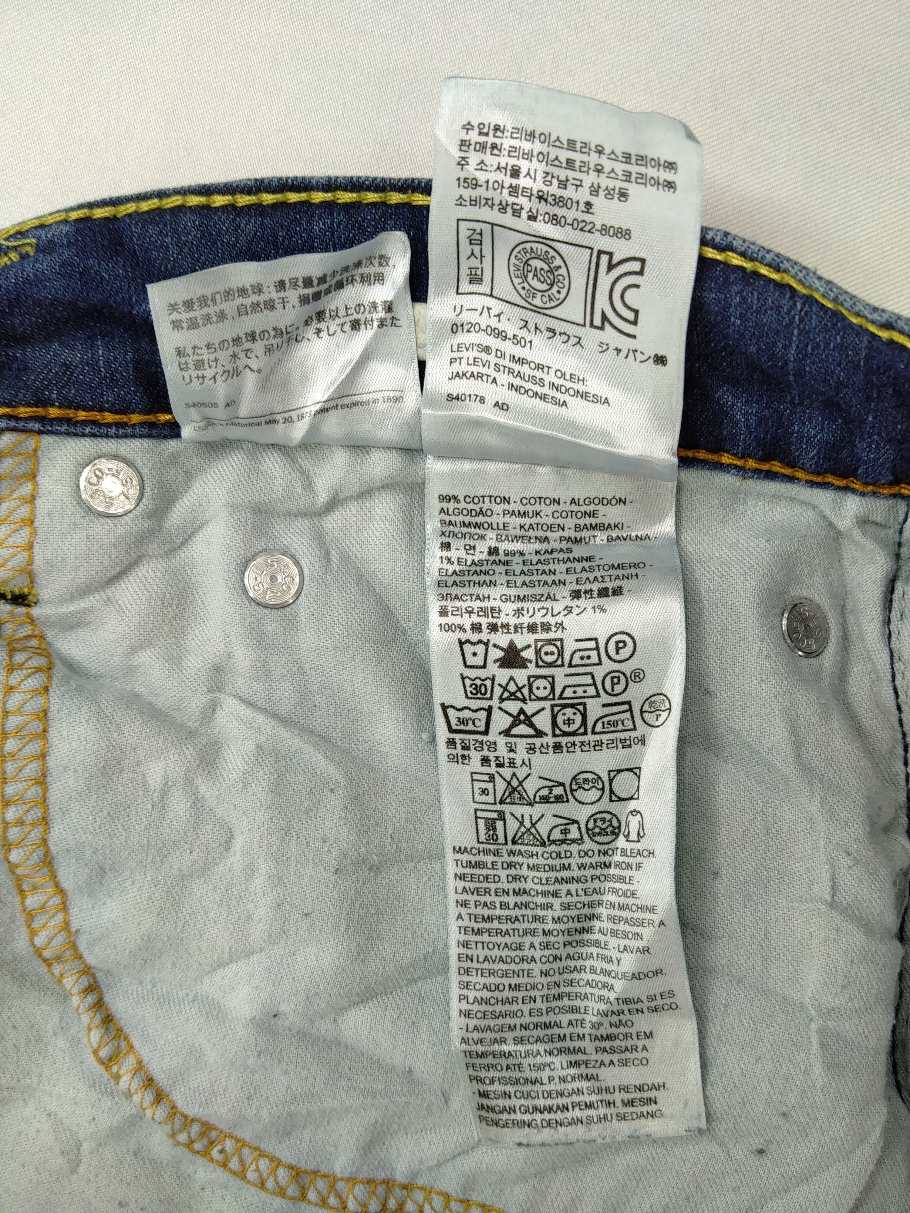 Levi's Distressed Dark Blue Vintage Levi's Denim 41x29.5 -JN401 Size US 41 - 11 Thumbnail
