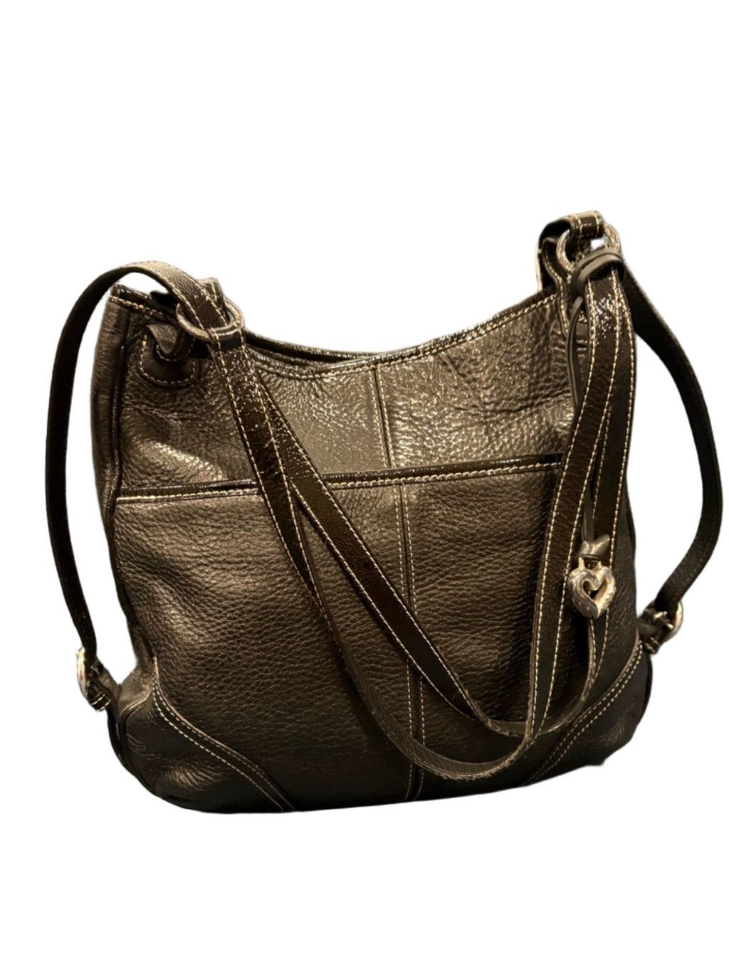 Brighton Brighton Black Leather Backpack Convertible Shoulder Bag Size ONE SIZE - 3 Thumbnail