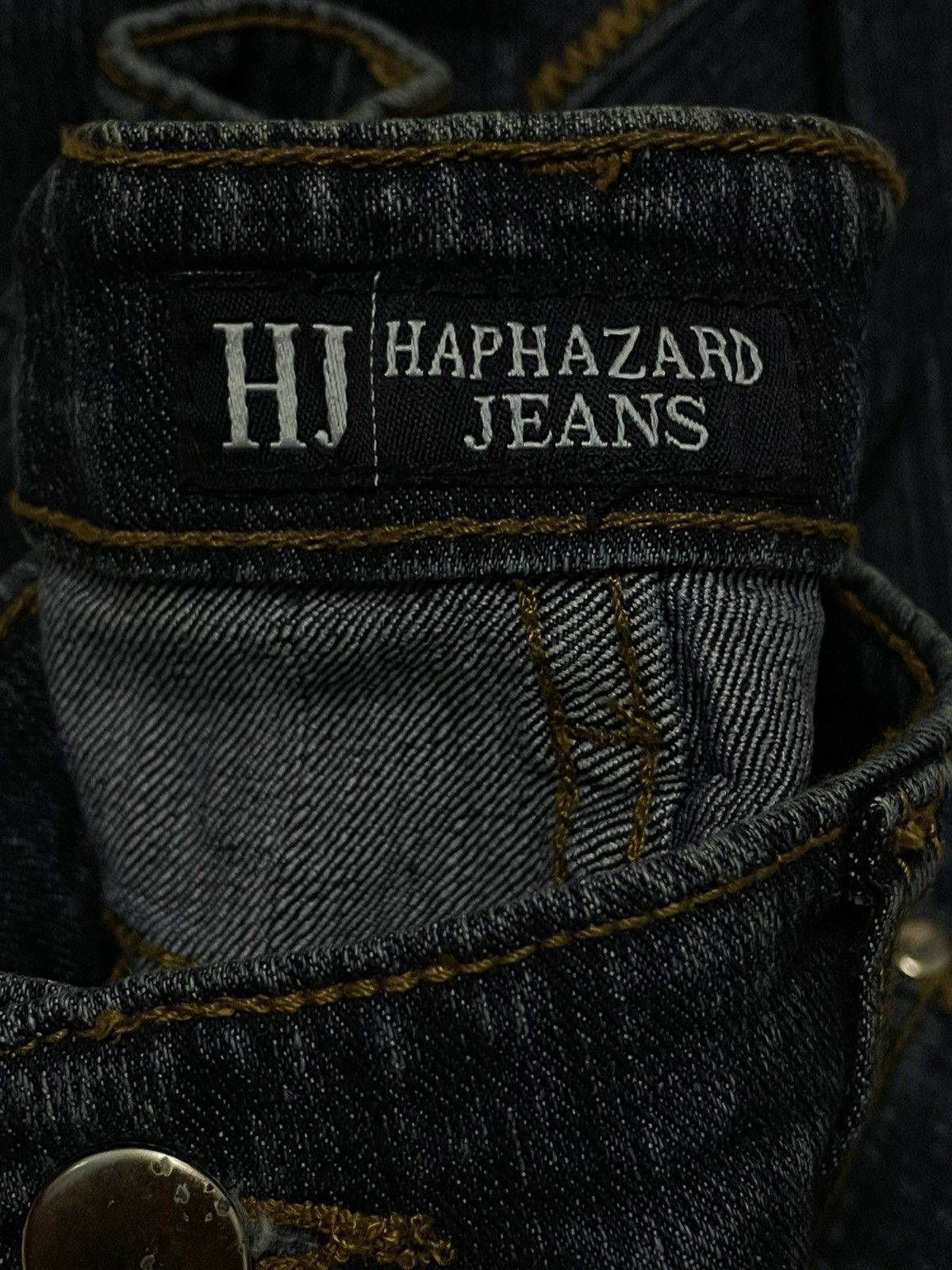 Designer × Japanese Brand × Vintage Vintage 1990s Japan Designer Haphazard Flared Studded Denim Size US 26 / EU 42 - 15 Thumbnail