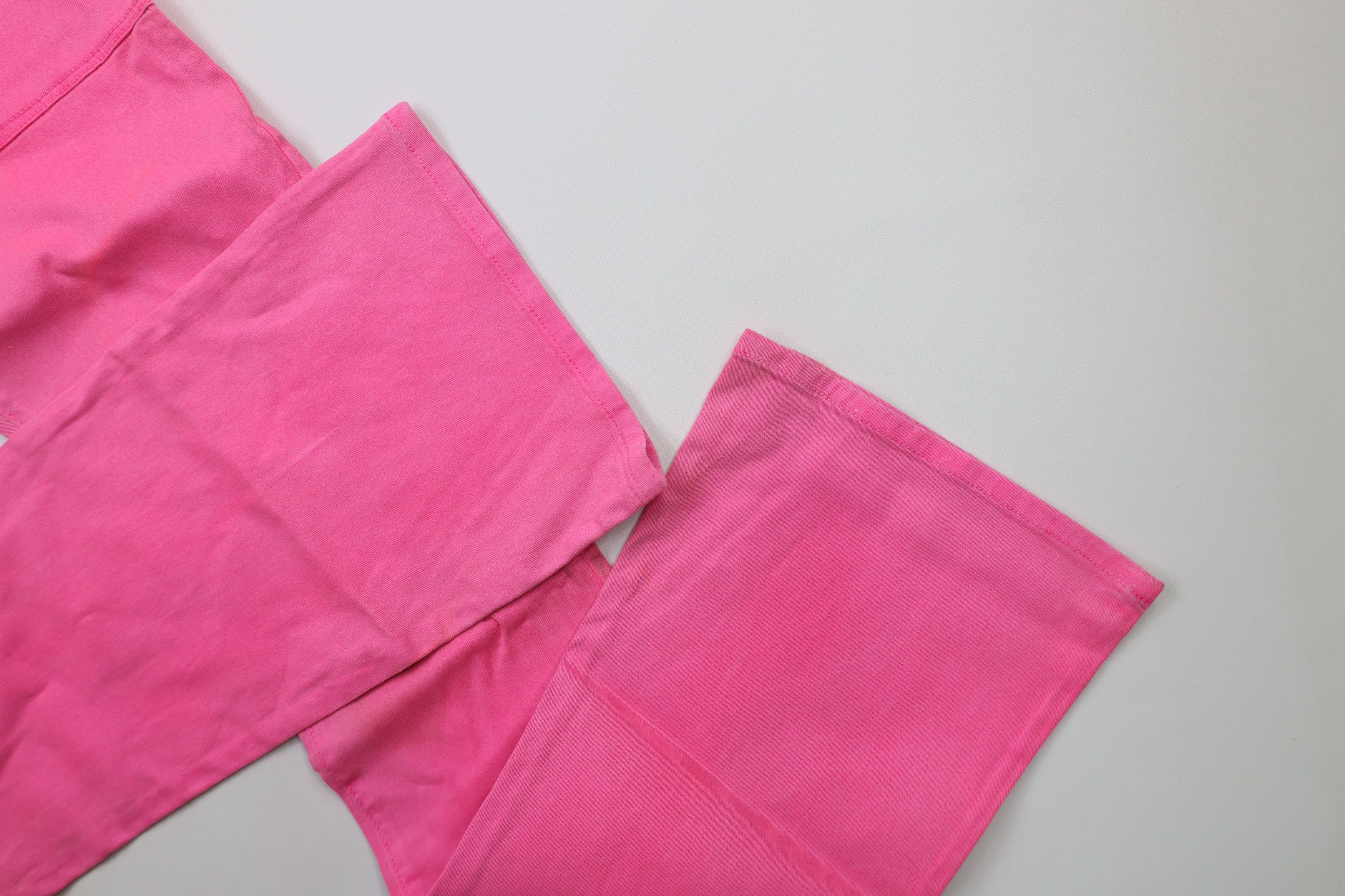 Vintage × Von Dutch Vintage Y2K Von Dutch Wide Leg Flared Stretch Jeans Pink USA Size 27" / US 4 / IT 40 - 12 Thumbnail