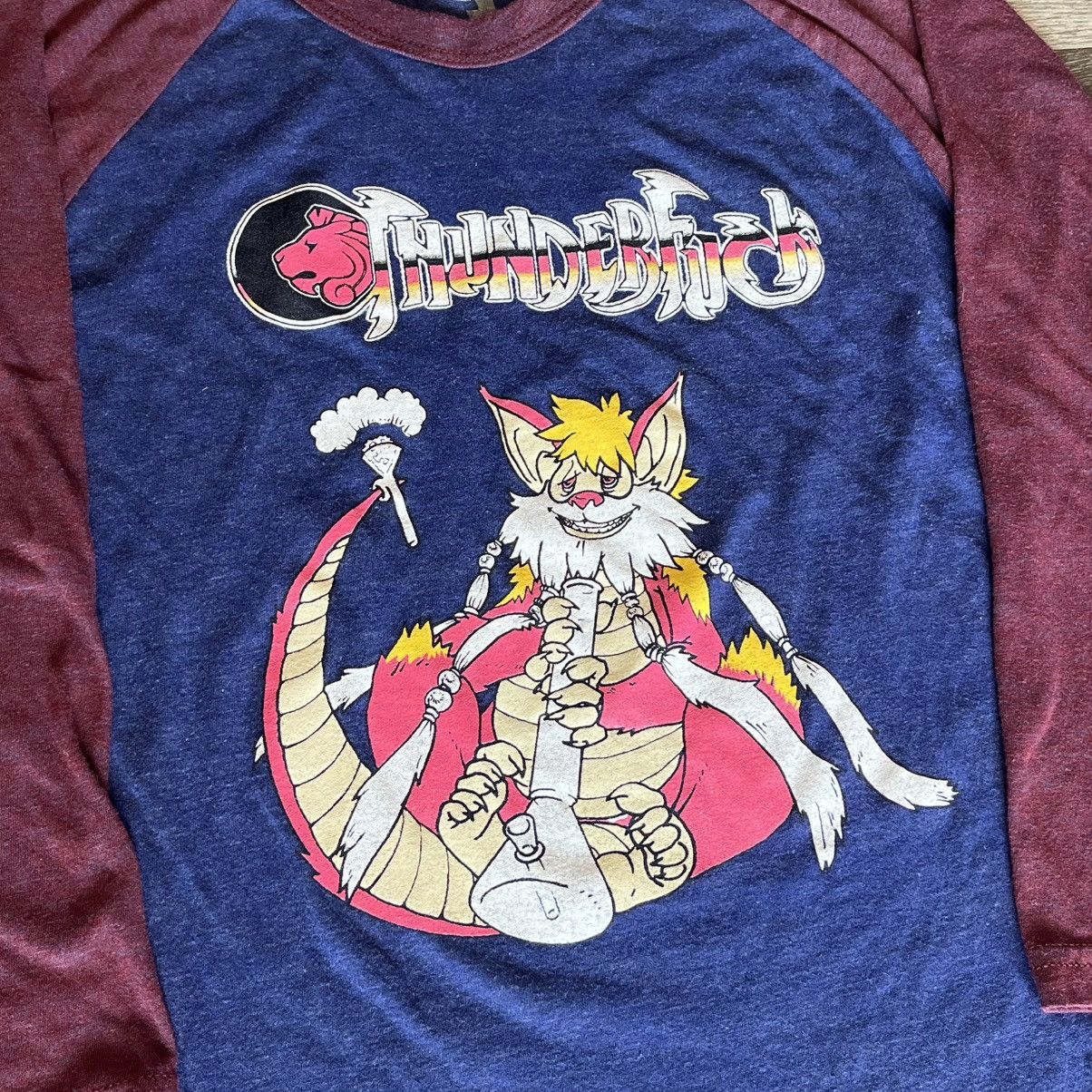 Vintage Vintage 2000s Captain Chronica Cat Bong Raglan Baseball Tee Size US L / EU 52-54 / 3 - 4 Thumbnail