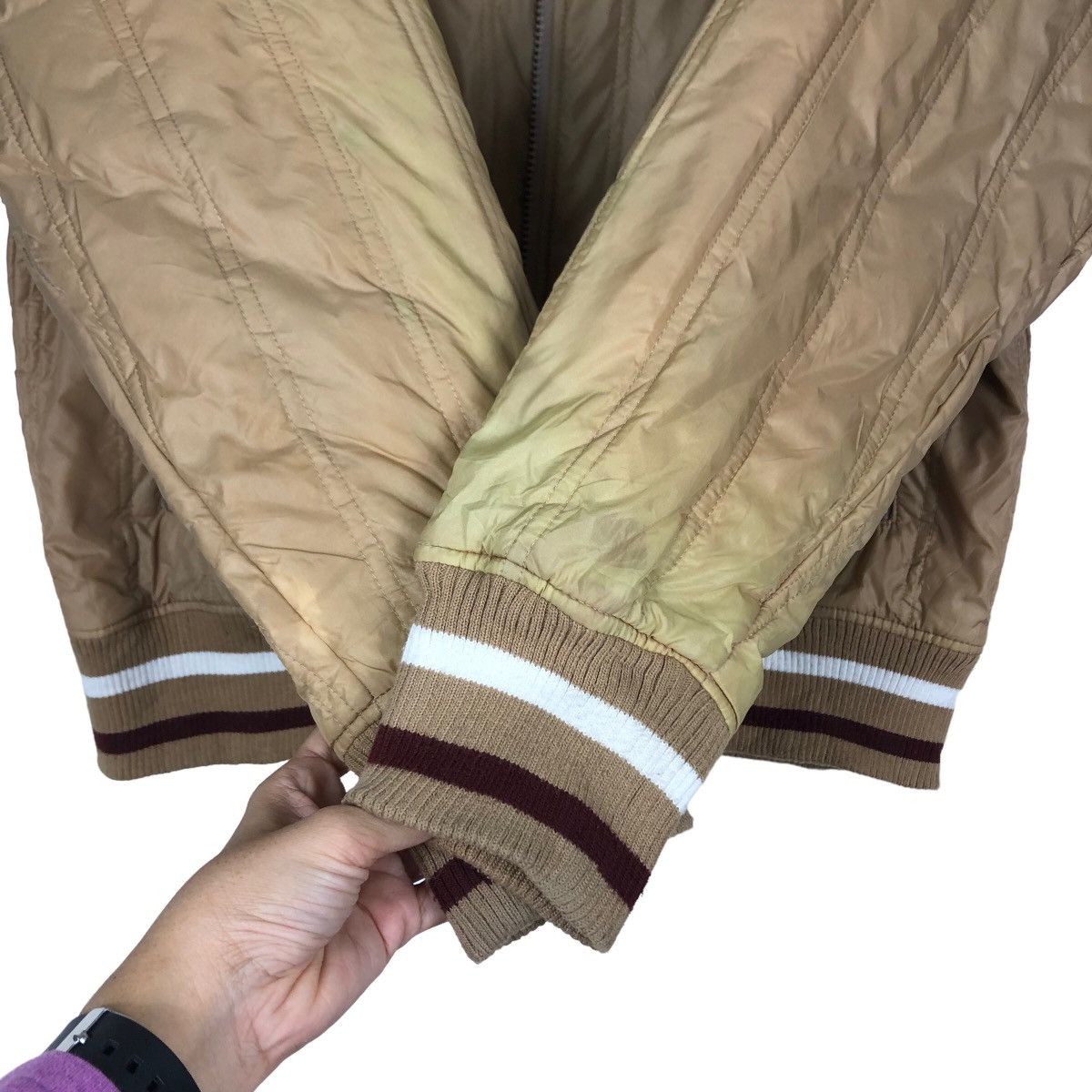 Japanese Brand 🔥Vintage Puffer Down Bomber Jacket Vans Skate Wear Design Size US L / EU 52-54 / 3 - 16 Thumbnail