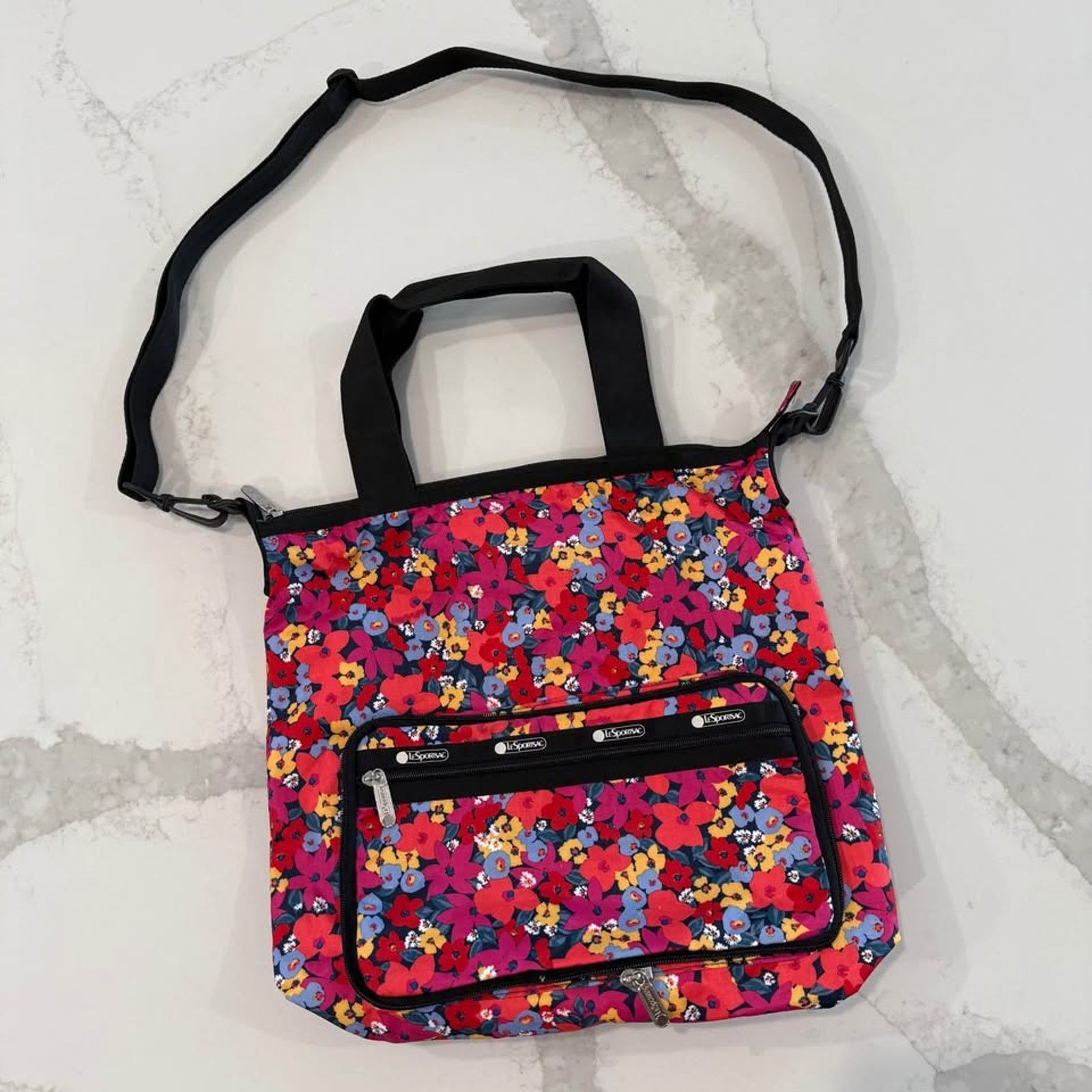 LeSportsac LeSportsac Packable Nylon Slim Tote Bag Adjustable Crossbody Size ONE SIZE - 1 Thumbnail